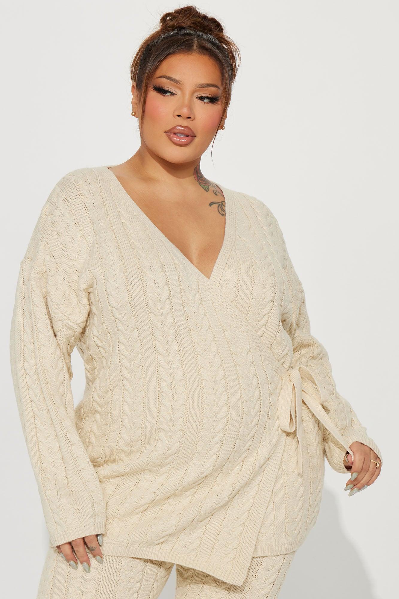 Keeley Sweater Pant Set - Cream Product Image