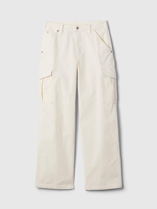 Mid Rise Corduroy '90s Loose Cargo Pants Product Image