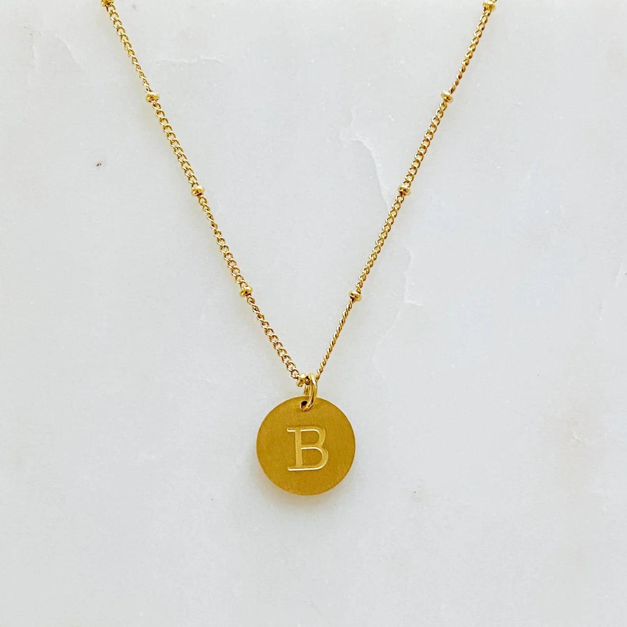 Round Initial Necklace Product Image