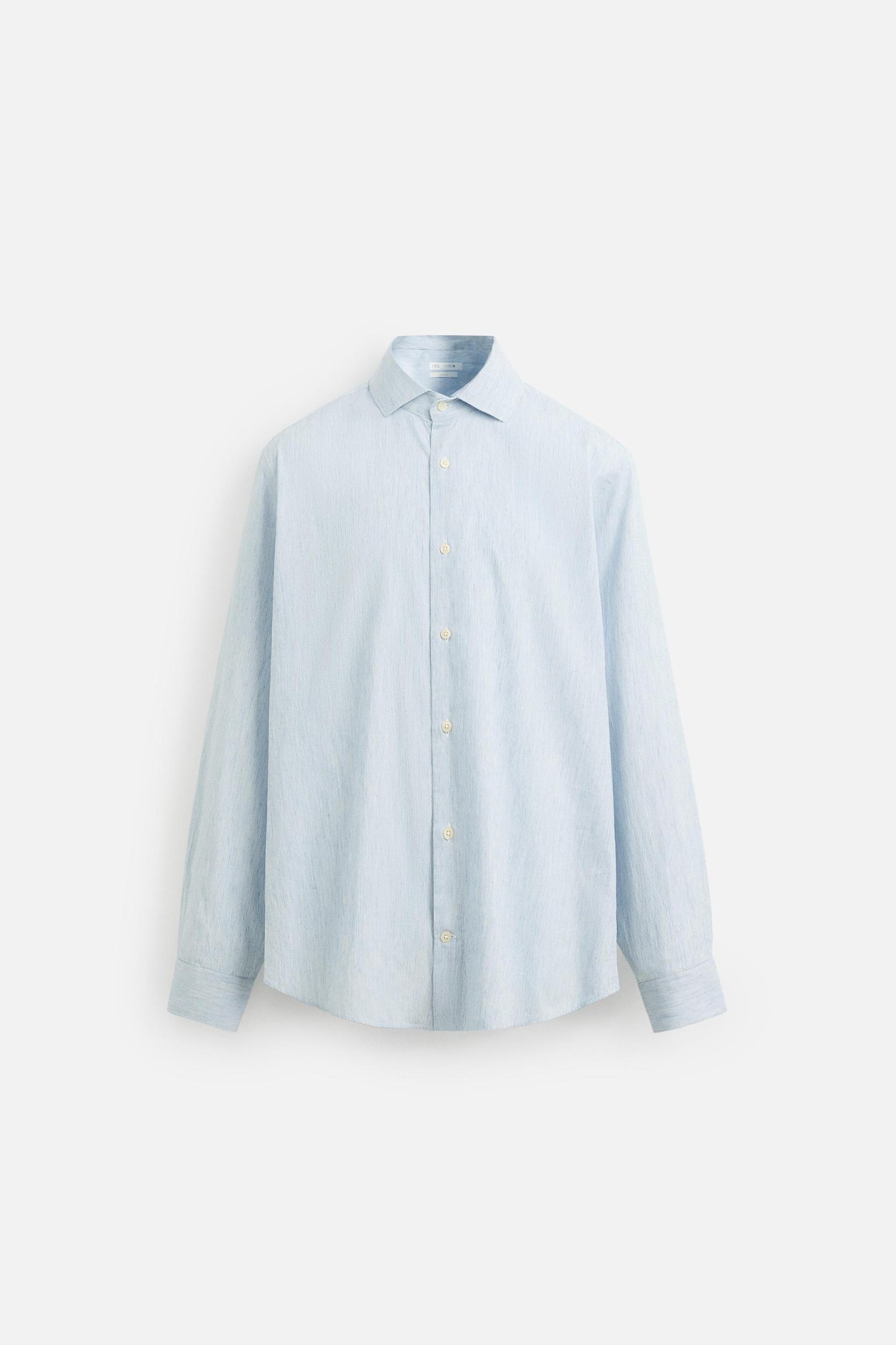 TEXTURED STRIPED SHIRT Product Image