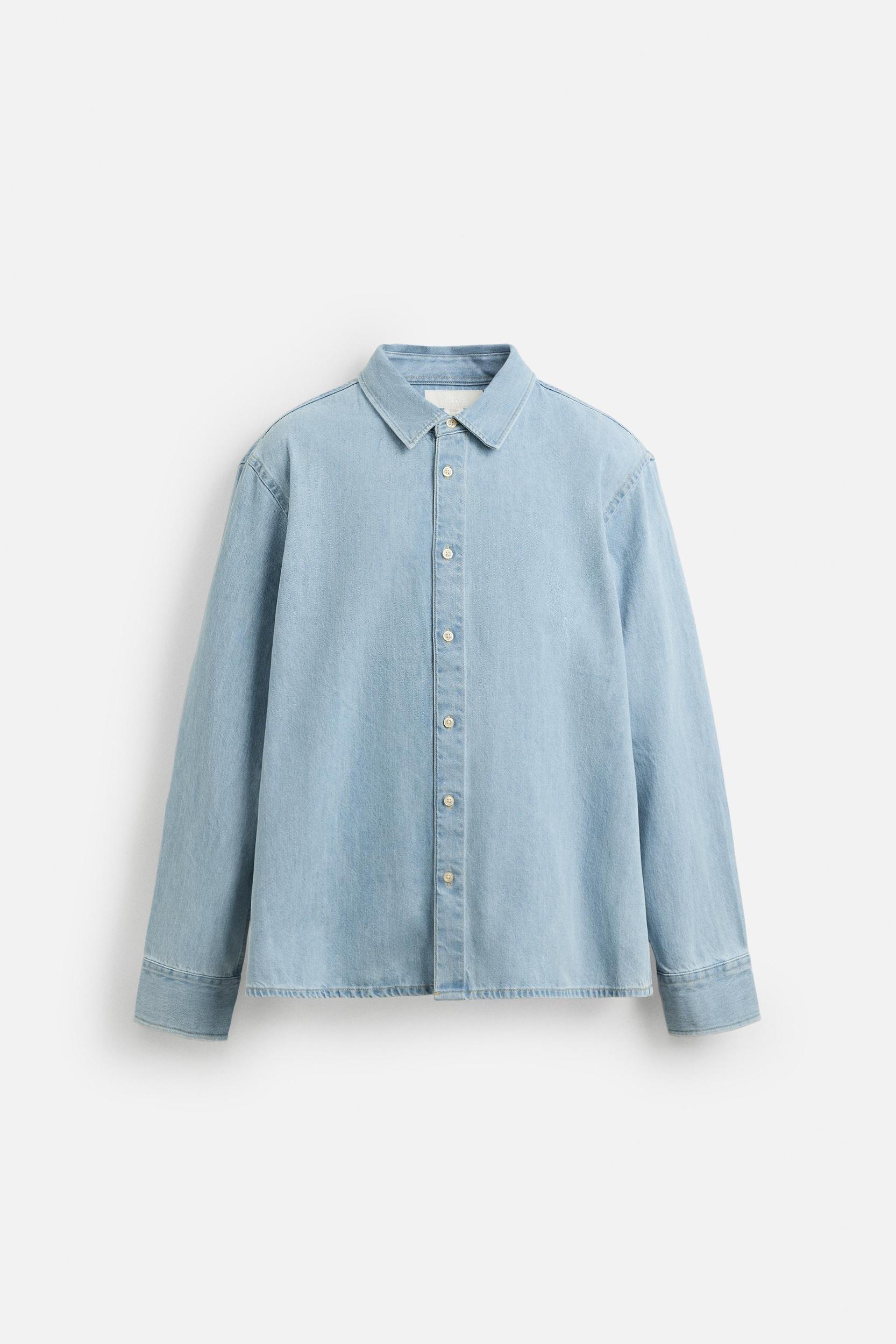 REGULAR FIT DENIM SHIRT Product Image