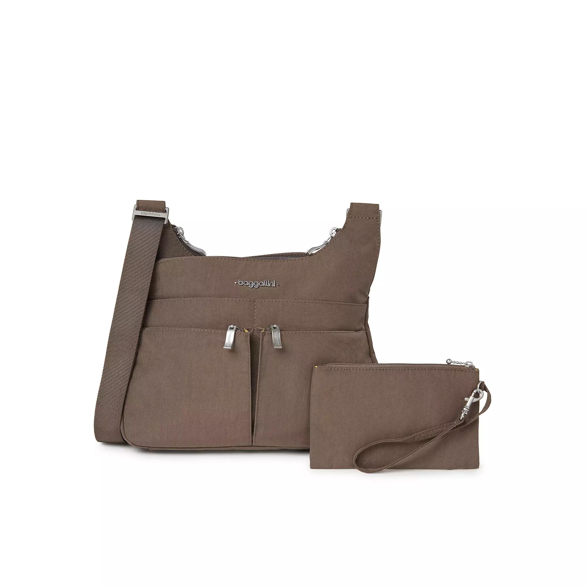 Women's Baggallini Cross Over Crossbody Bag with RFID Blocking Wristlet, Apple Product Image