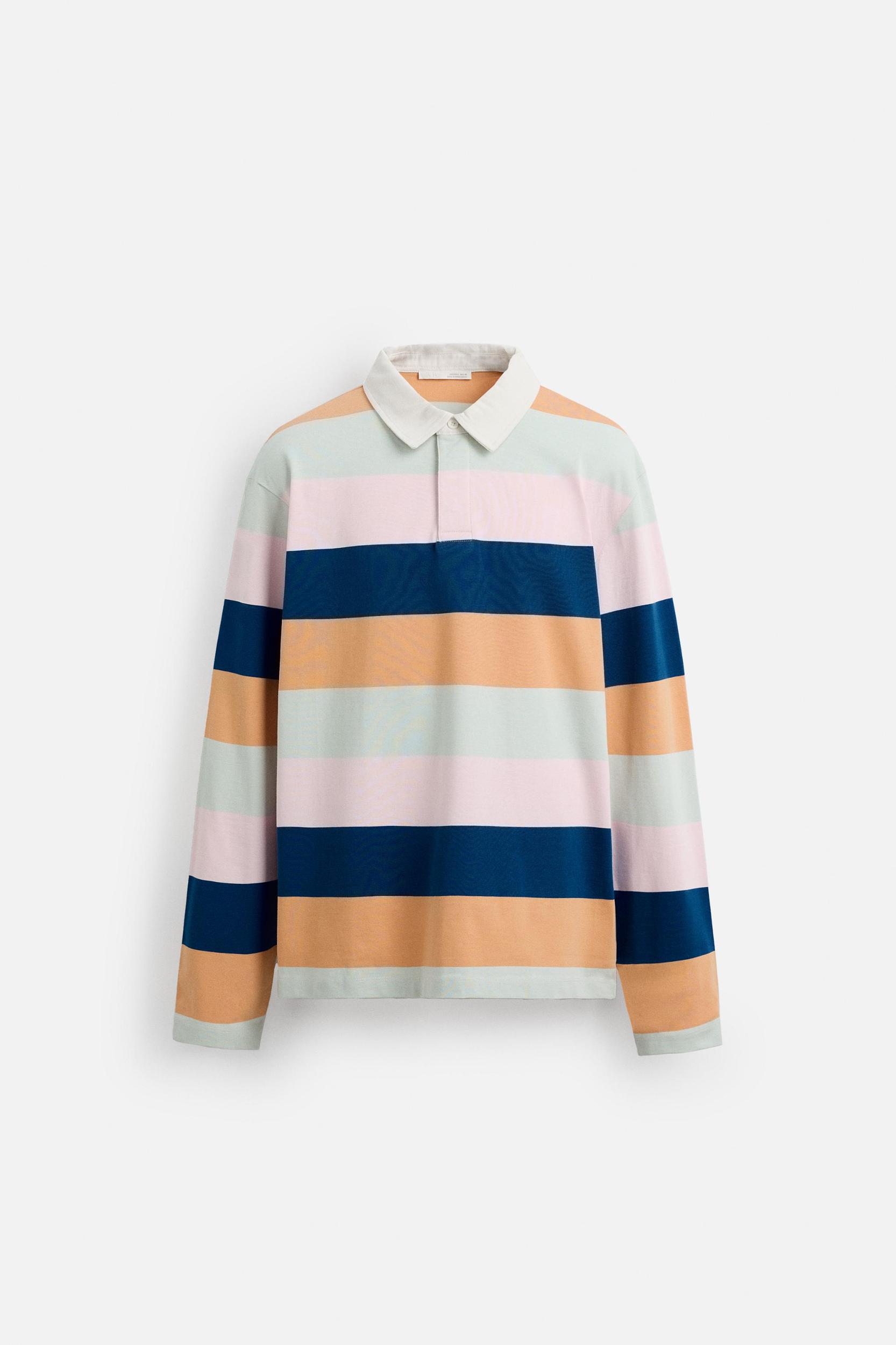 STRIPED POLO SHIRT Product Image