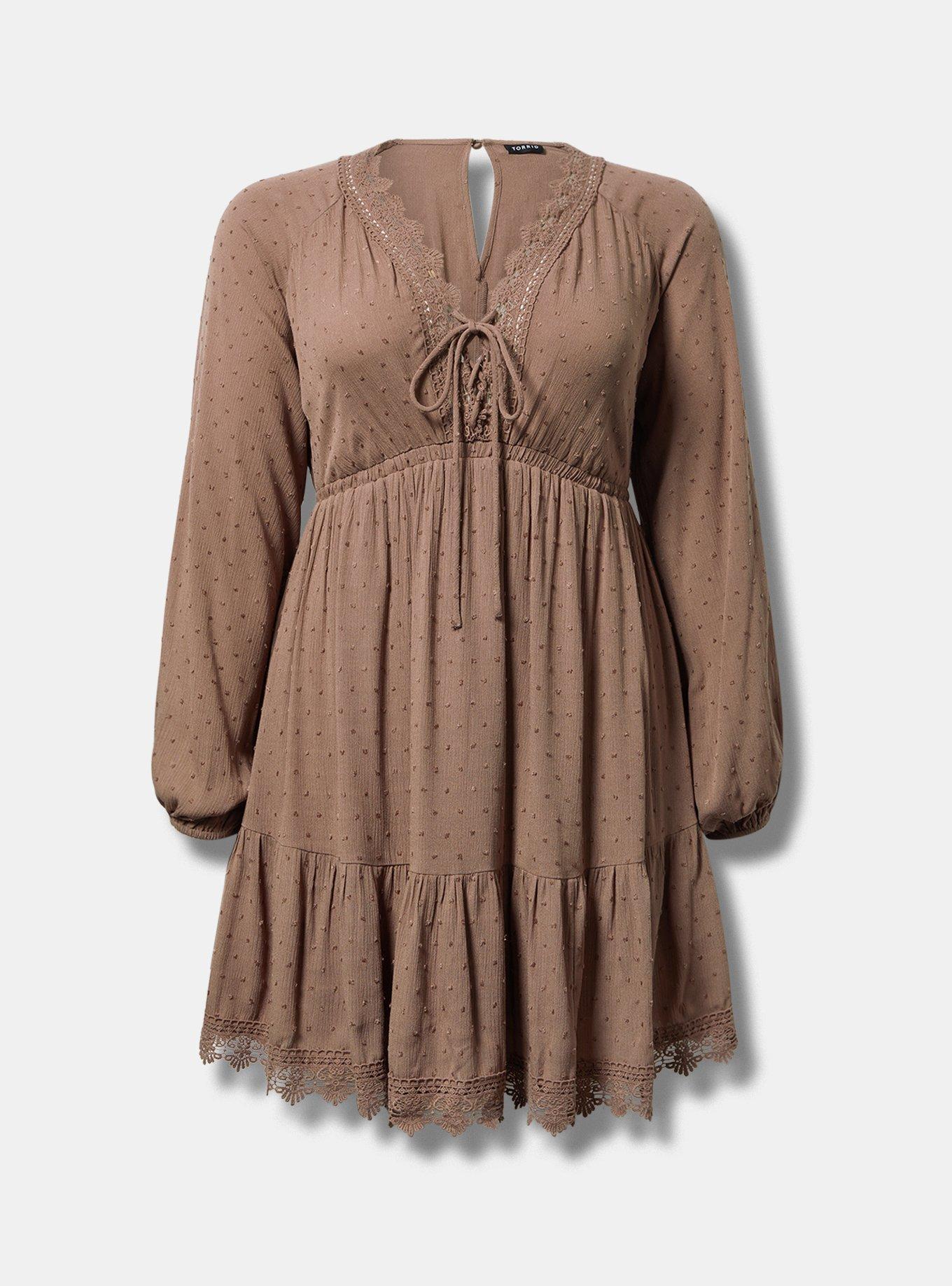 Mini Clipdot Dolman-Sleeve Dress Product Image