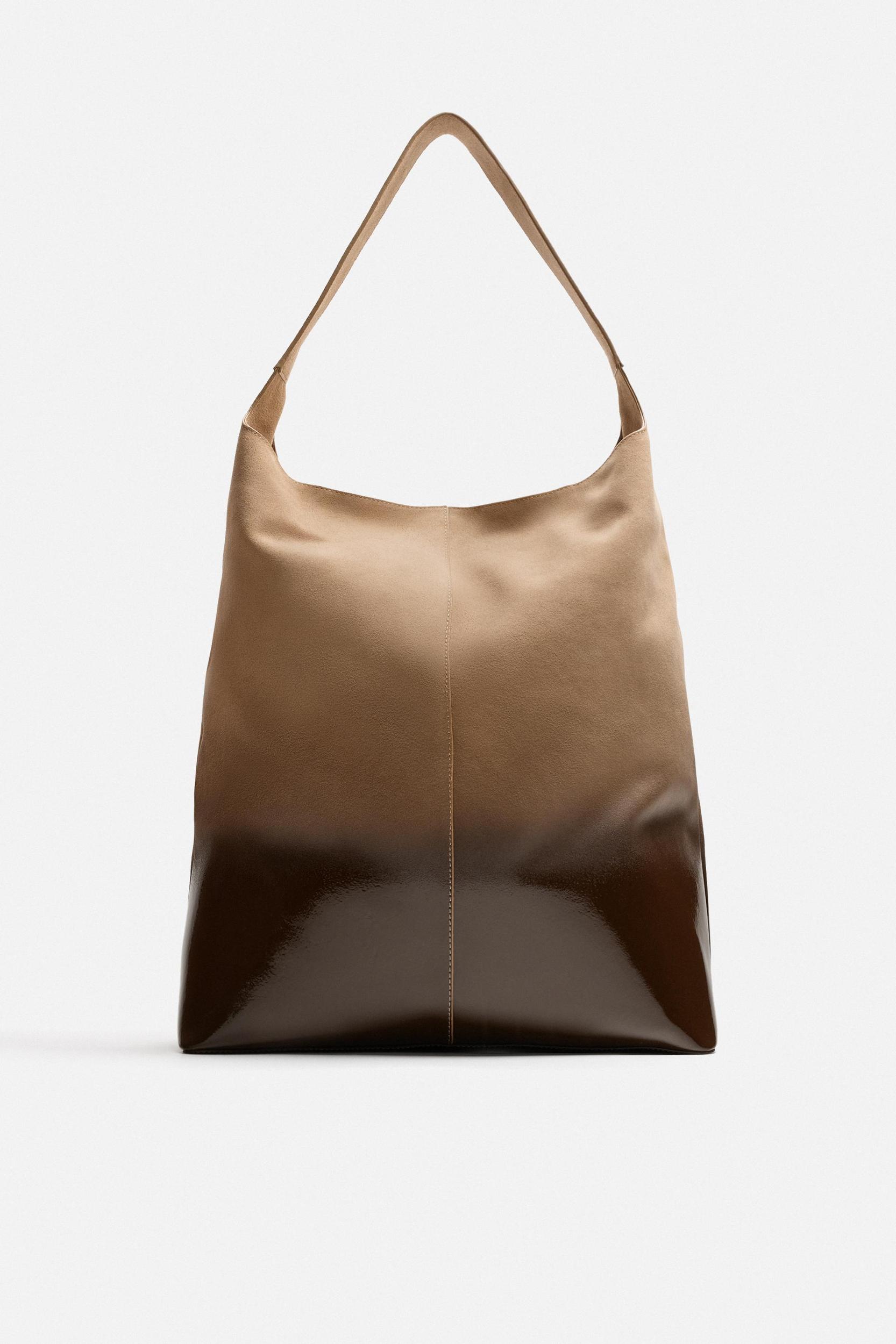 LACQUERED LEATHER SHOPPER BAG Product Image