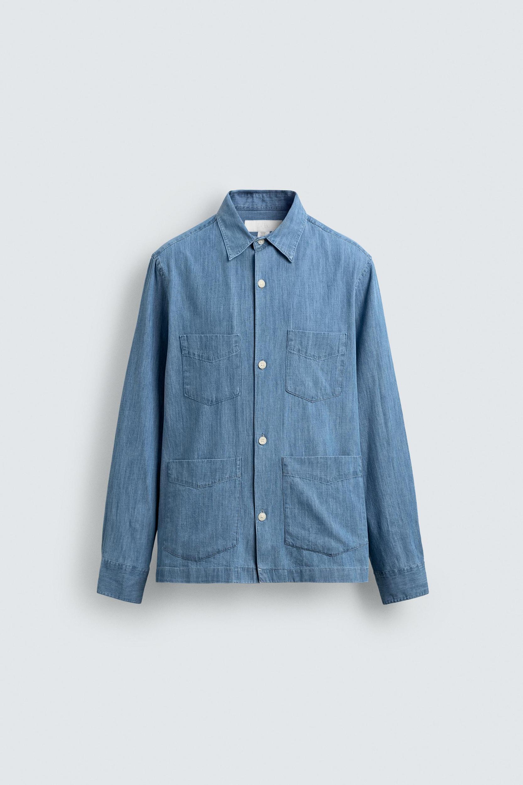 DENIM POCKET SHIRT Product Image