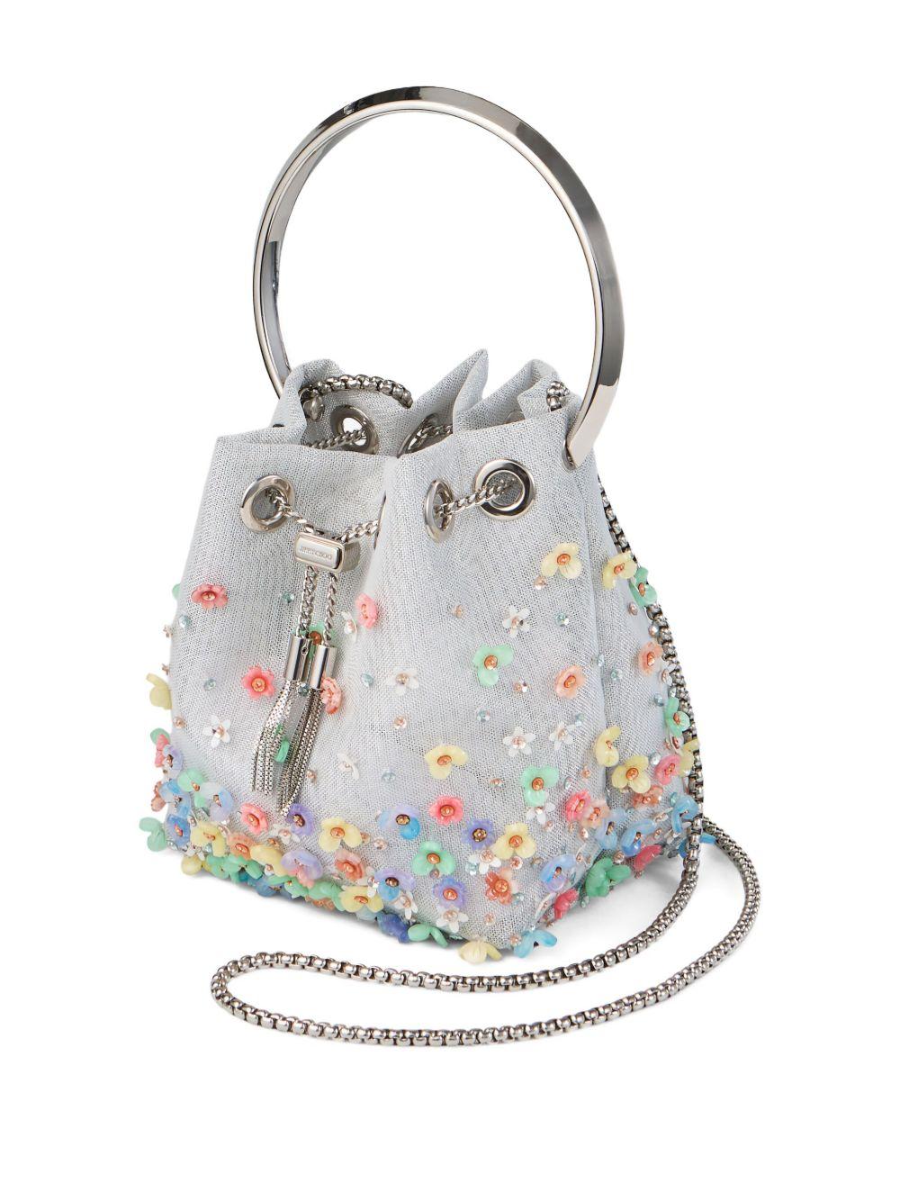 Bon Bon floral-embellished bucket bag Product Image