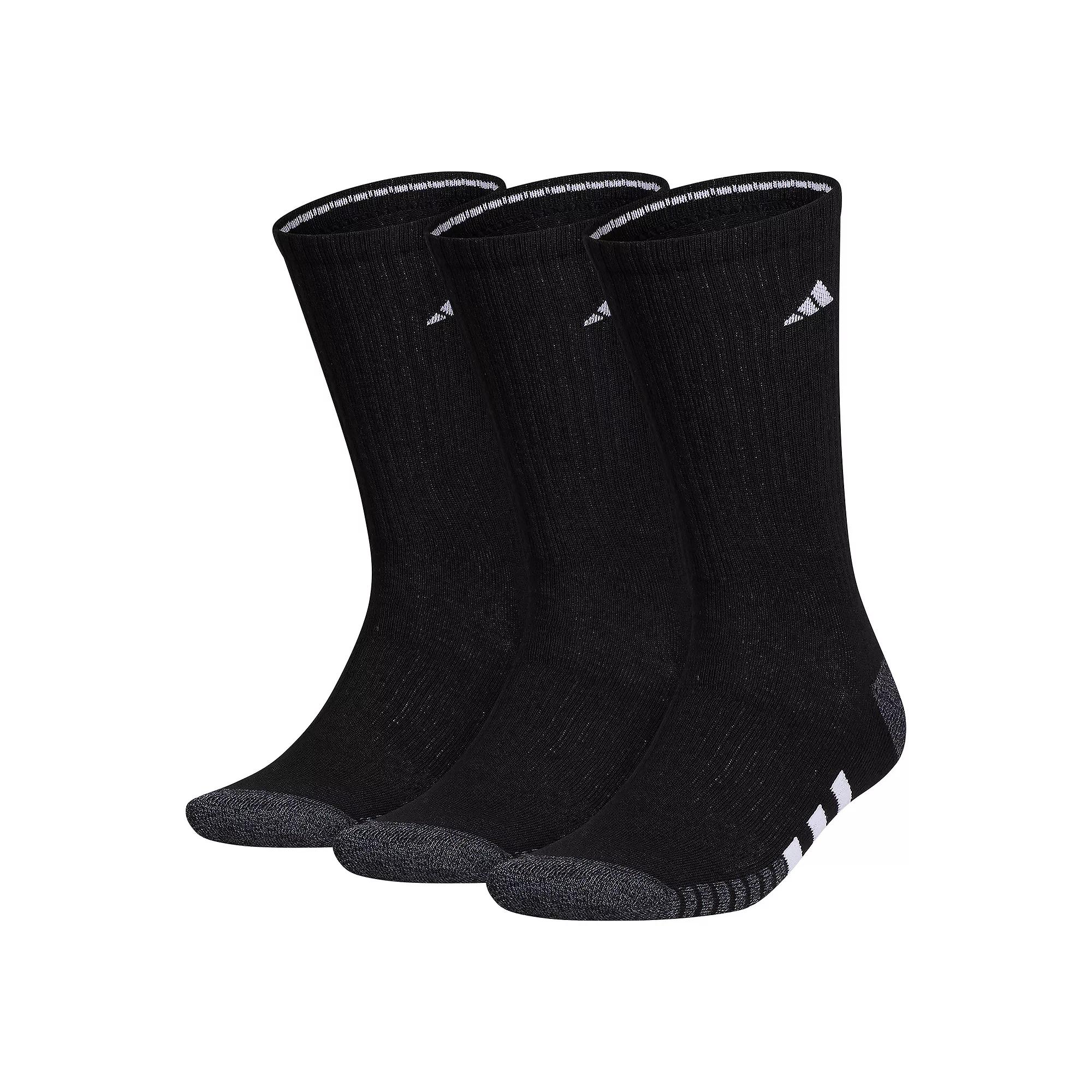 Men's adidas Cushioned 3.0 3-Pack Crew Socks,  Product Image