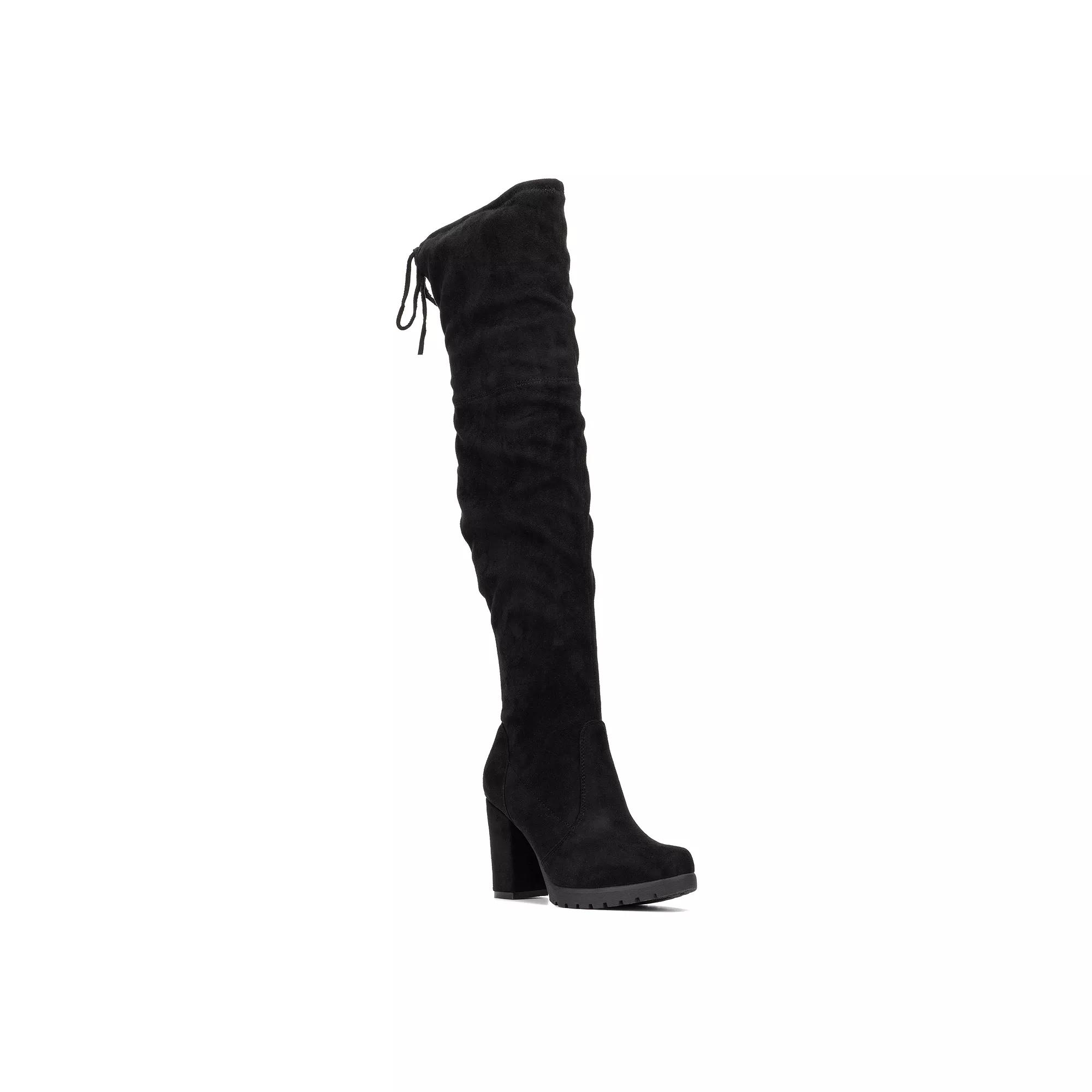 New York & Company Adora Women's Thigh-High Boots, Size: 10, Black Product Image