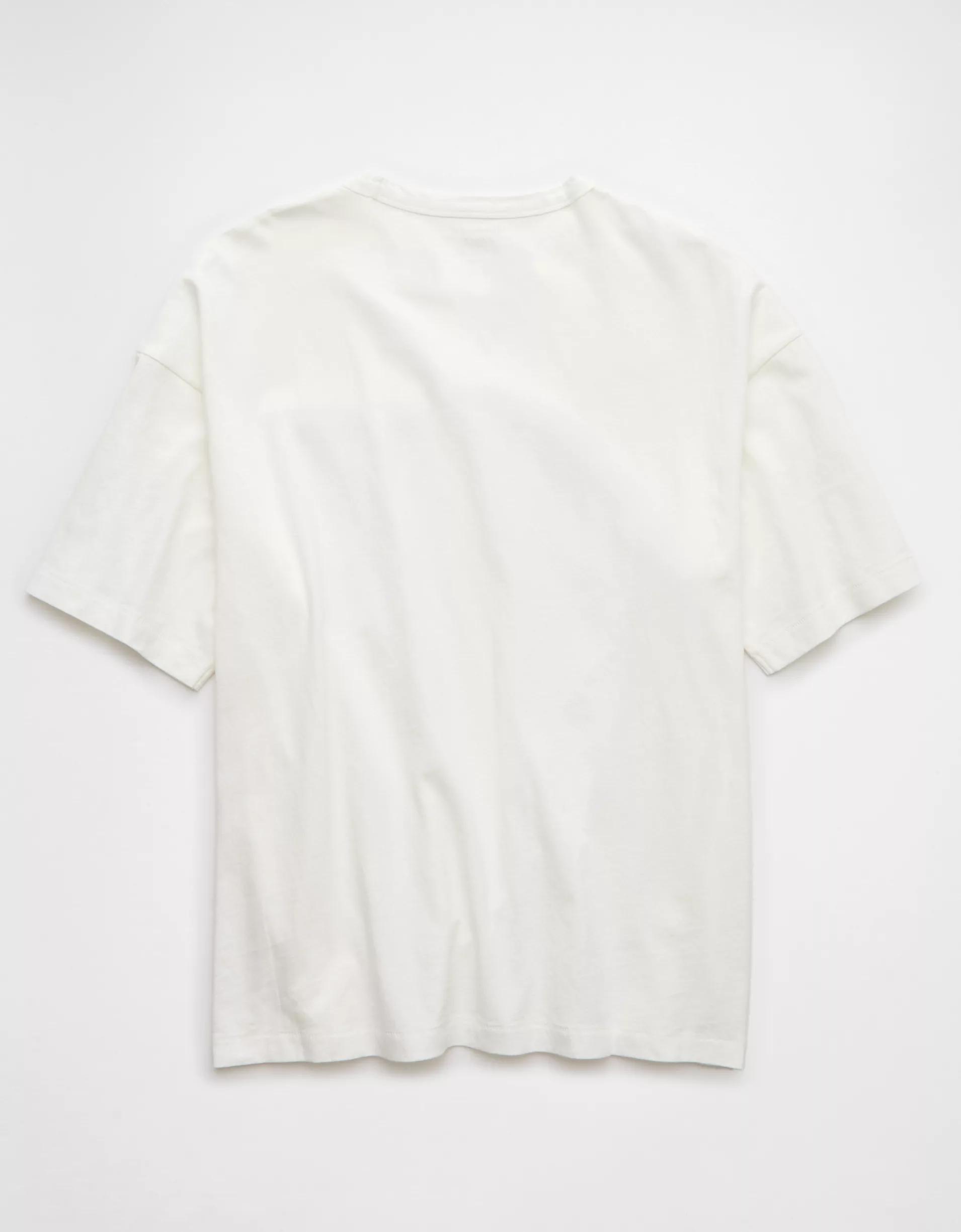 AE Boxy Linen-Blend T-Shirt Product Image
