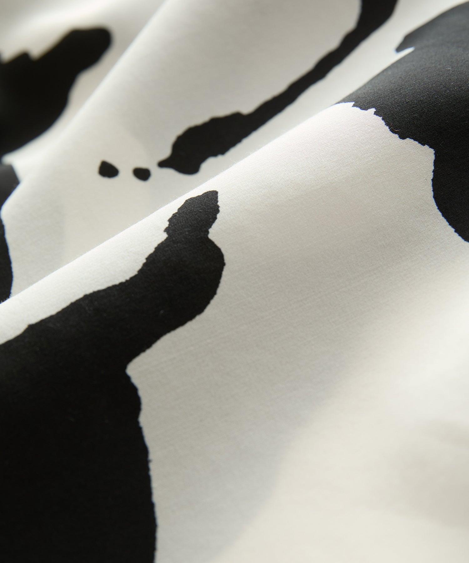 Cropped Silk-Cotton Camp Collar Shirt Product Image