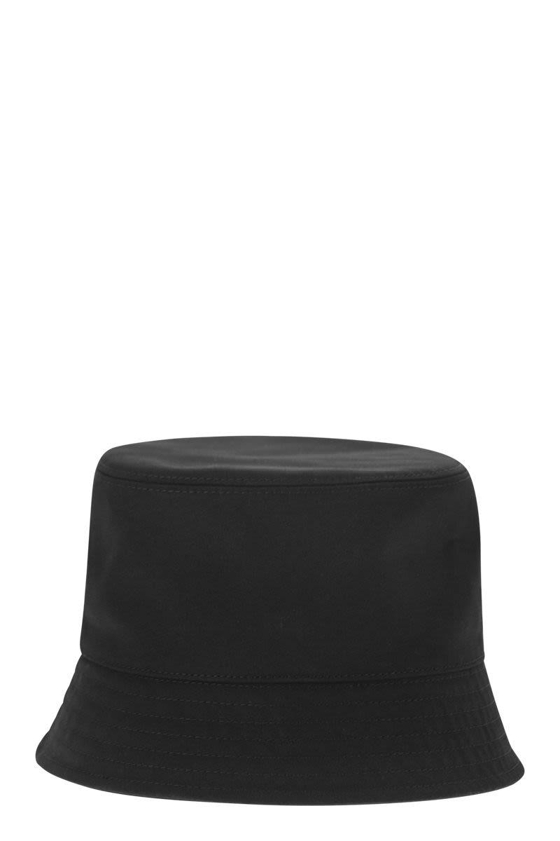 MONCLER Logo Patch Bucket Hat In Black Product Image