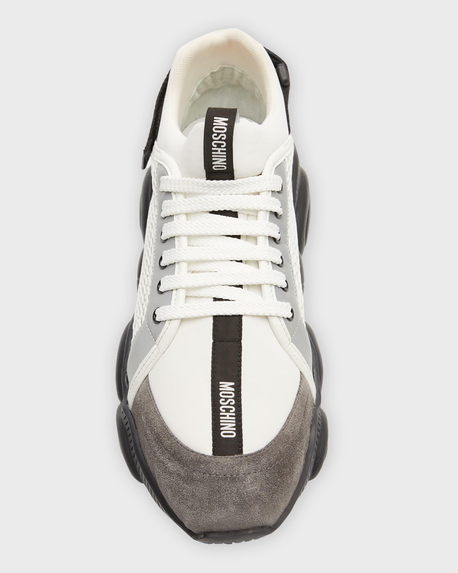 Men's Mesh Bubble Teddy Low-Top Sneakers Product Image