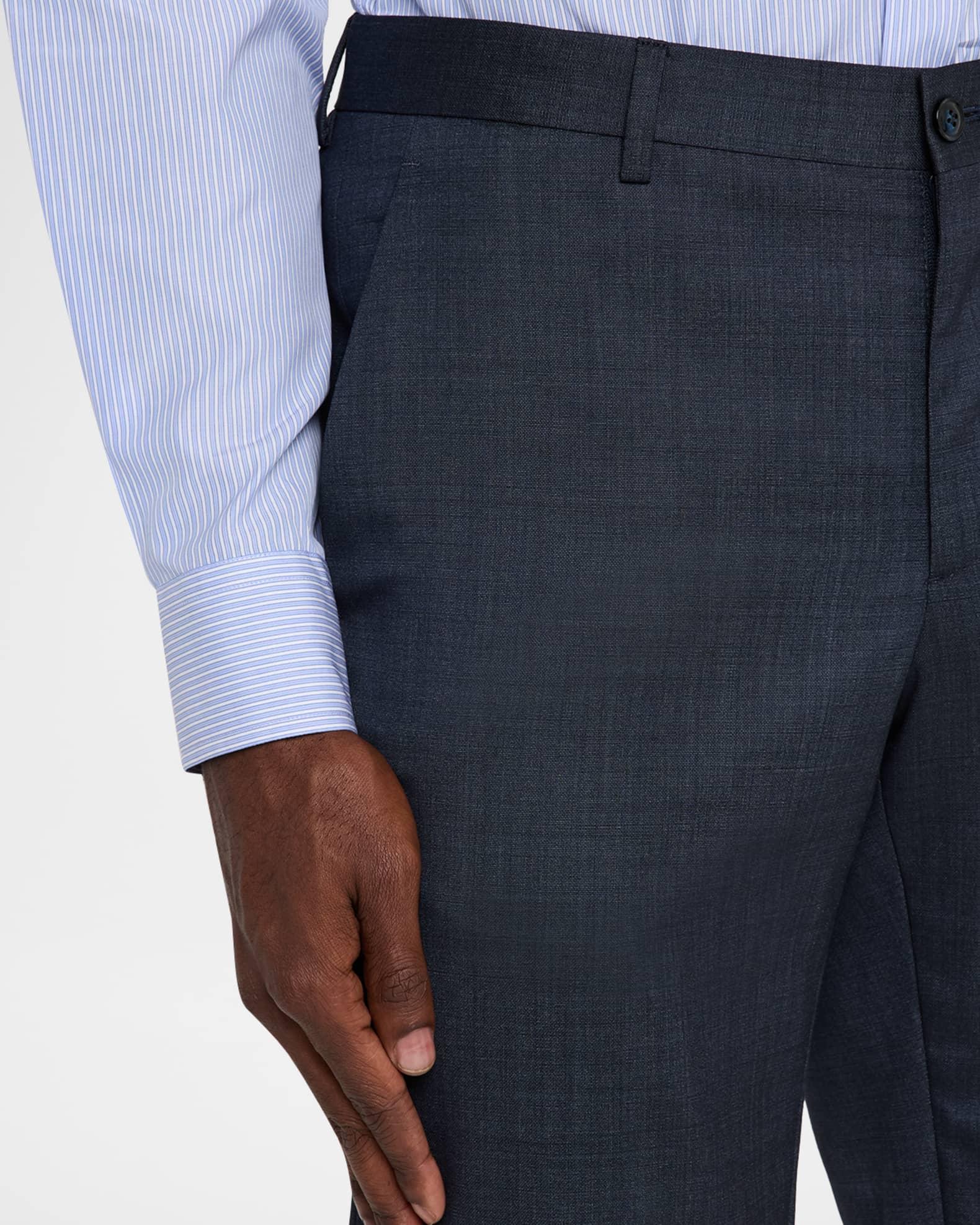 Men's Wool and Silk Chambray Two-Piece Suit Product Image