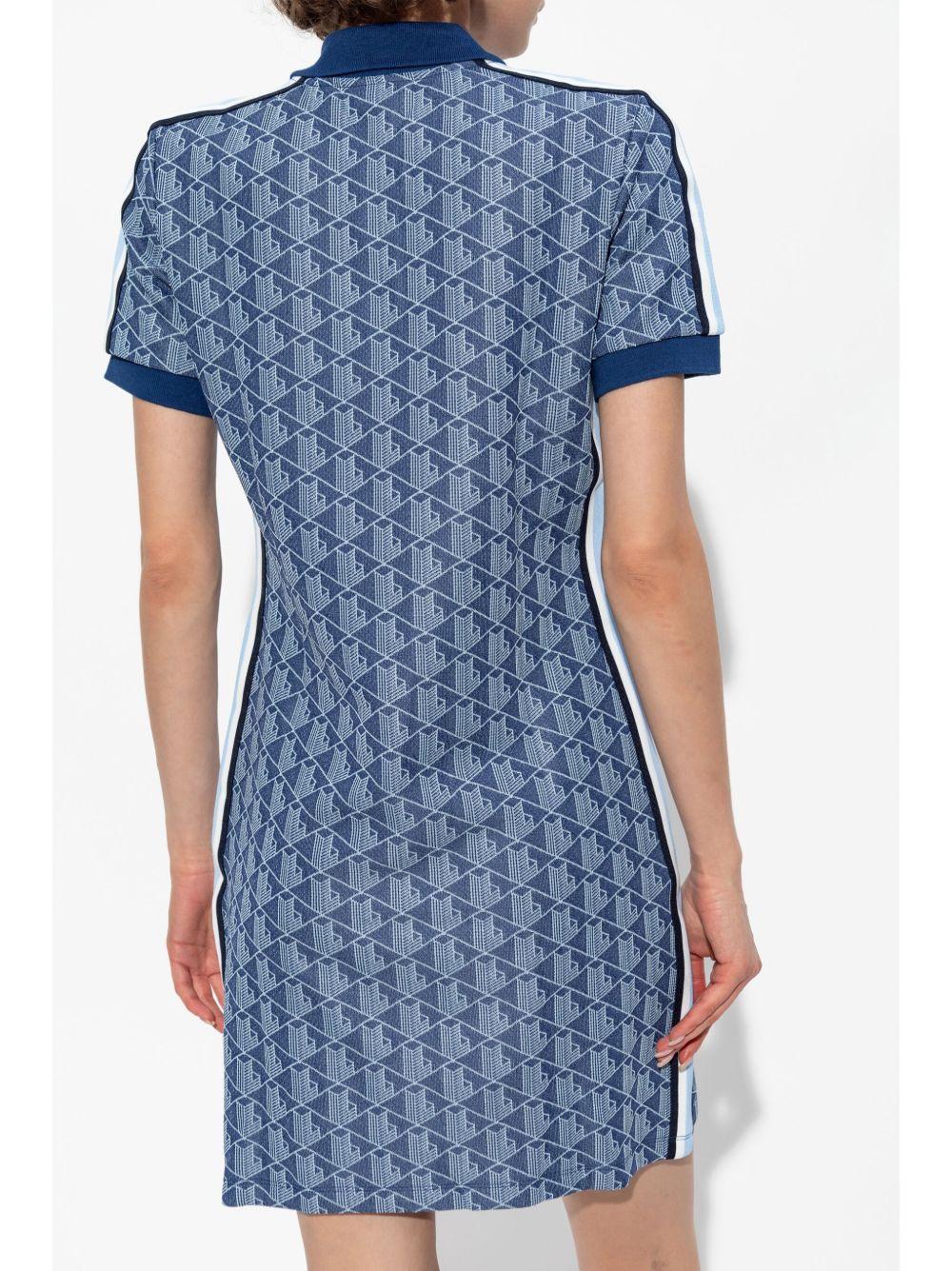 monogram-jacquard polo dress Product Image