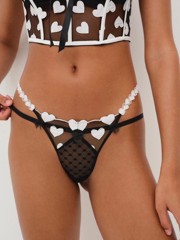 Mia Garter Belt — Black Product Image