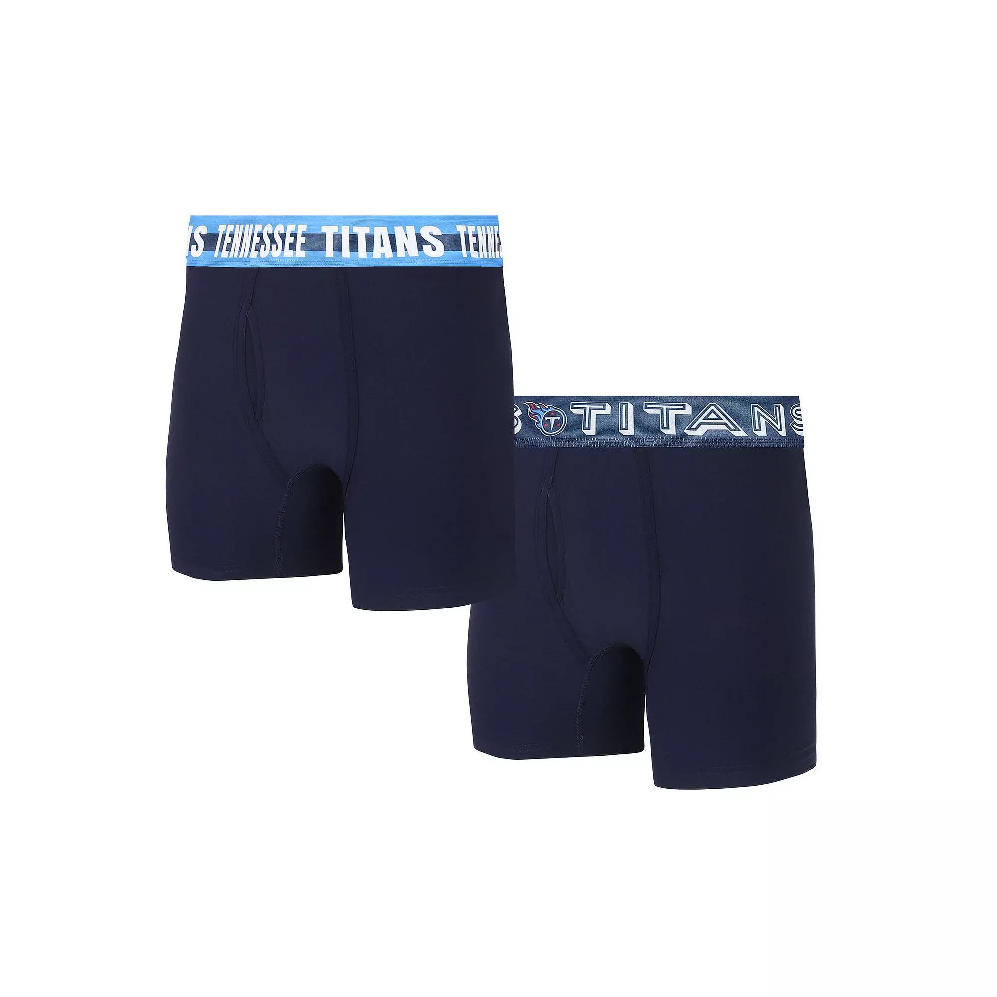Men's Concepts Sport Tennessee Titans Gauge Knit Boxer Brief Two-Pack,  Product Image