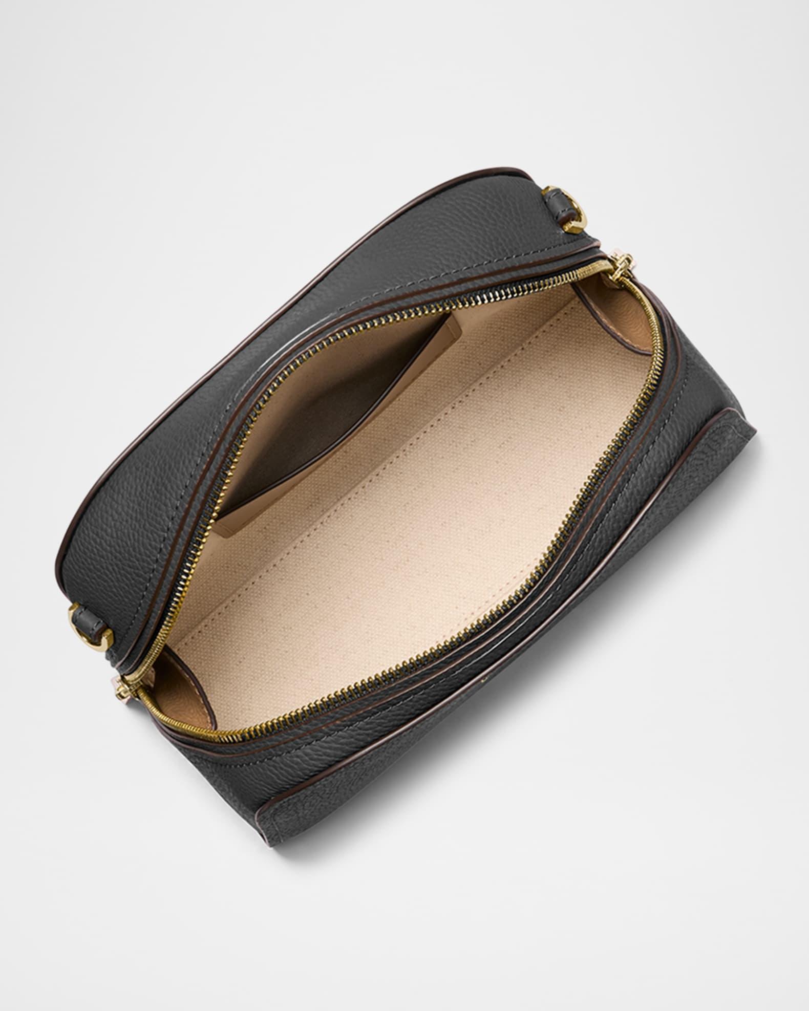 Small Zip Leather Camera Crossbody Bag Product Image