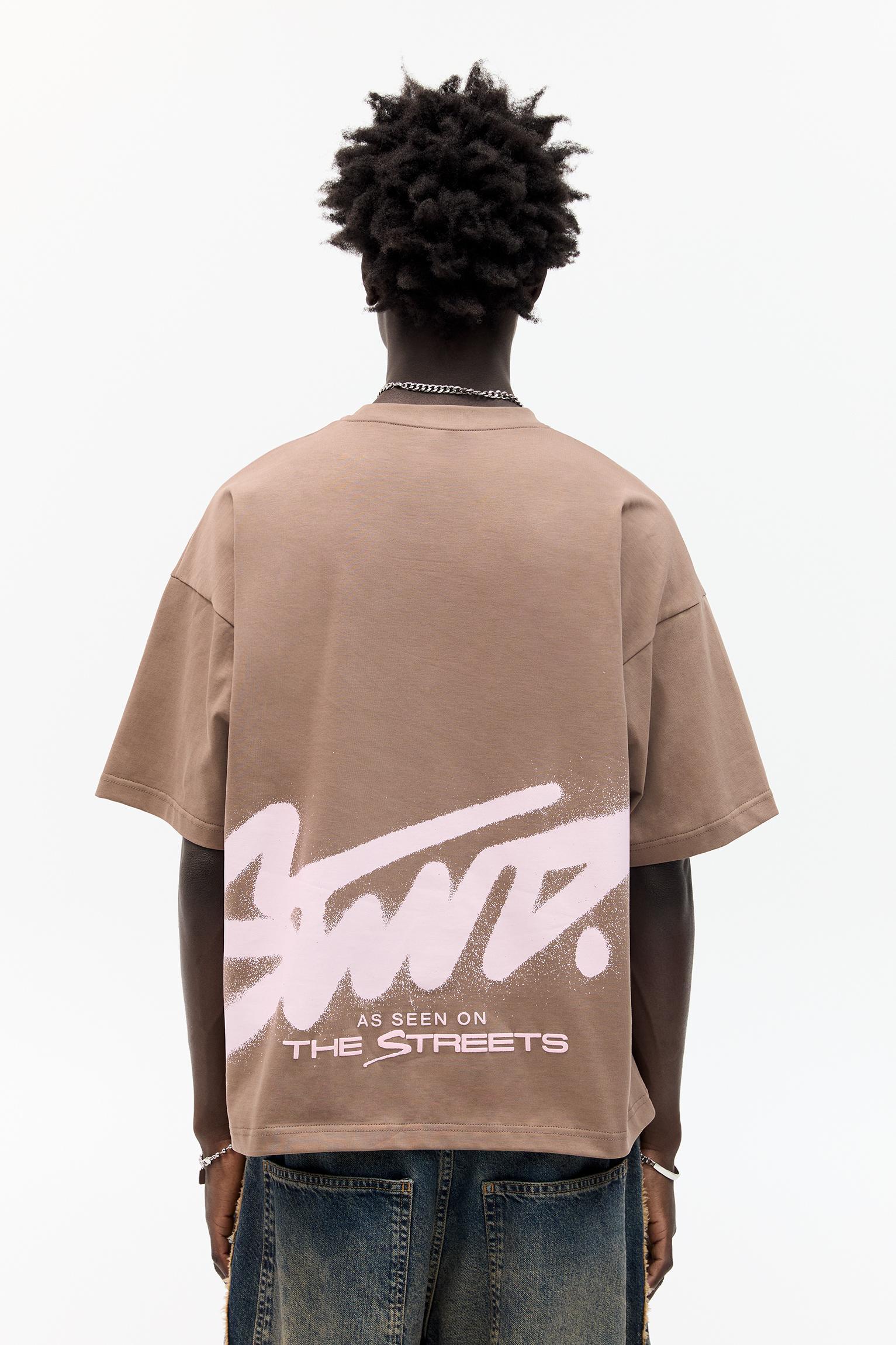 STWD short sleeve T-shirt with graffiti graphic Product Image