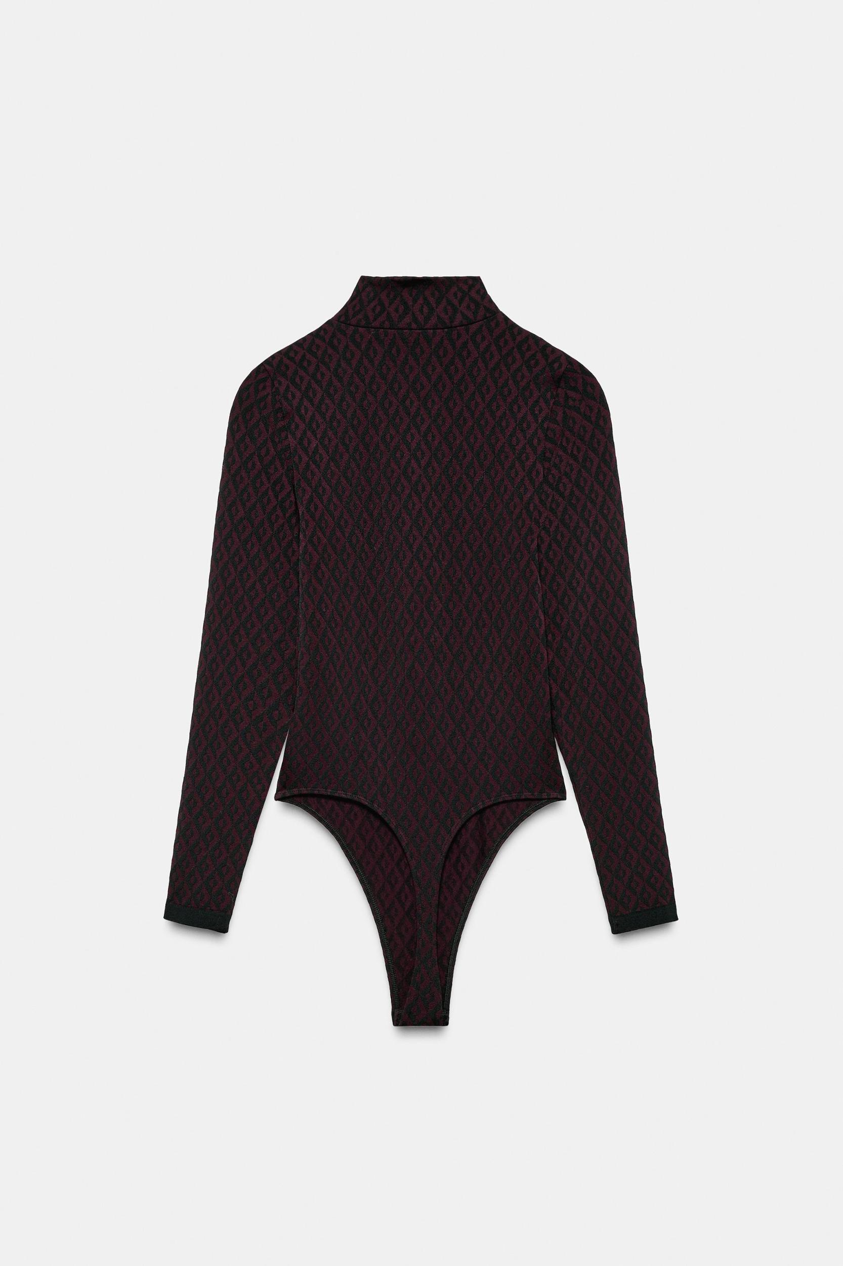 JACQUARD SEAMLESS SKI COLLECTION BODYSUIT Product Image