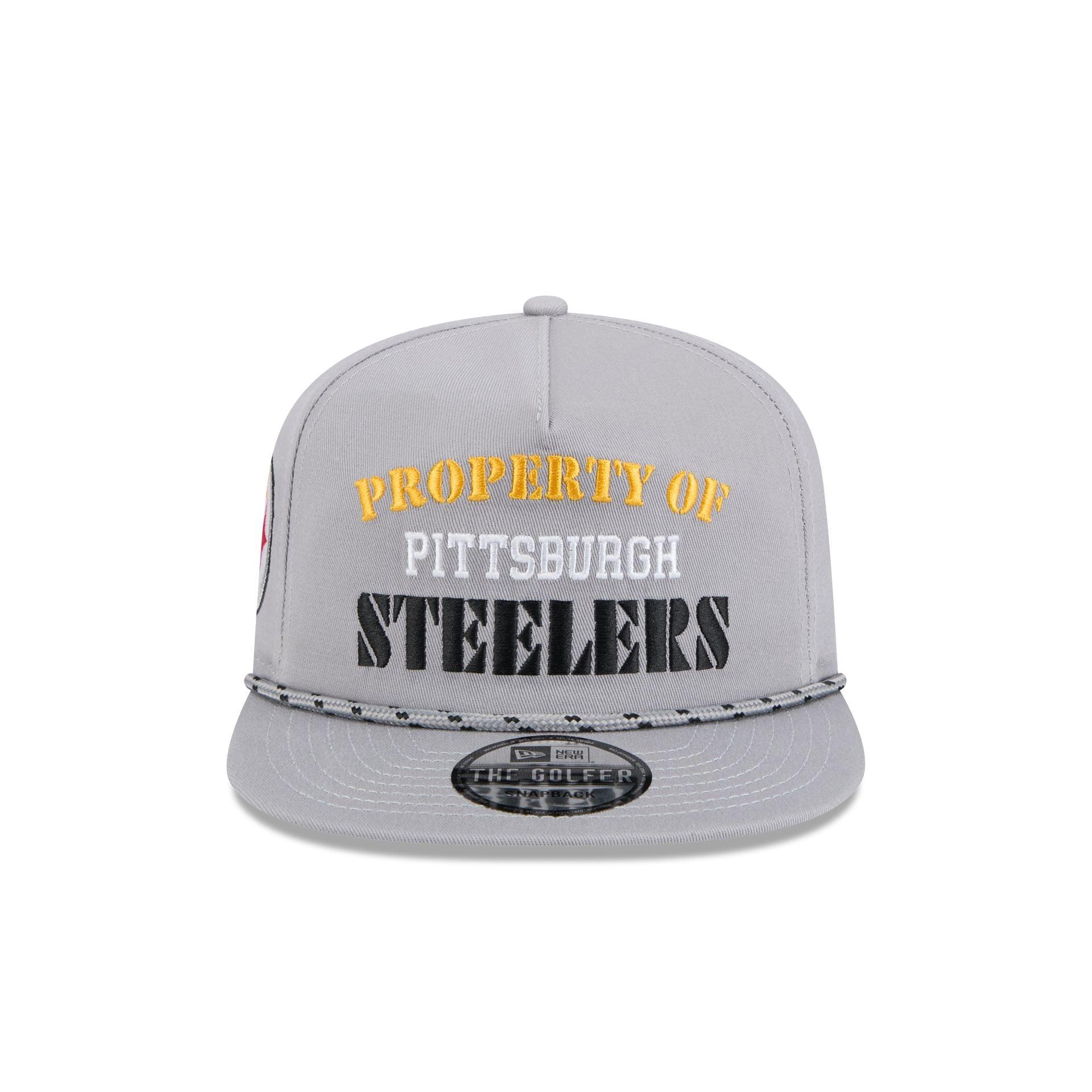 Pittsburgh Steelers Vintage Gray Rope Golfer Hat Male Product Image