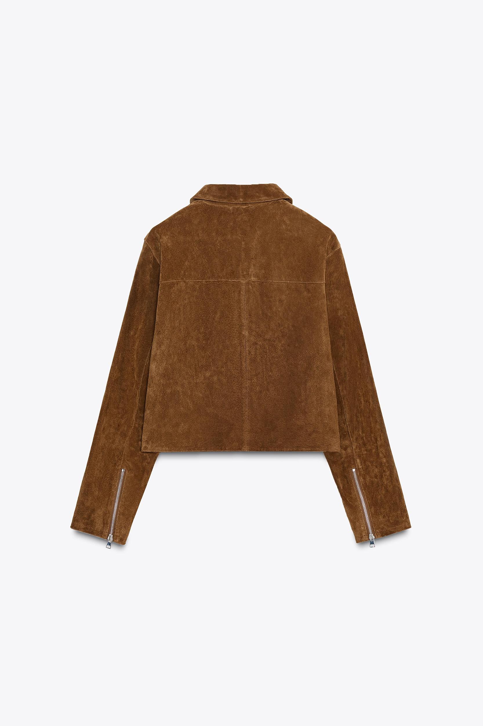 100% LEATHER SHORT JACKET Product Image