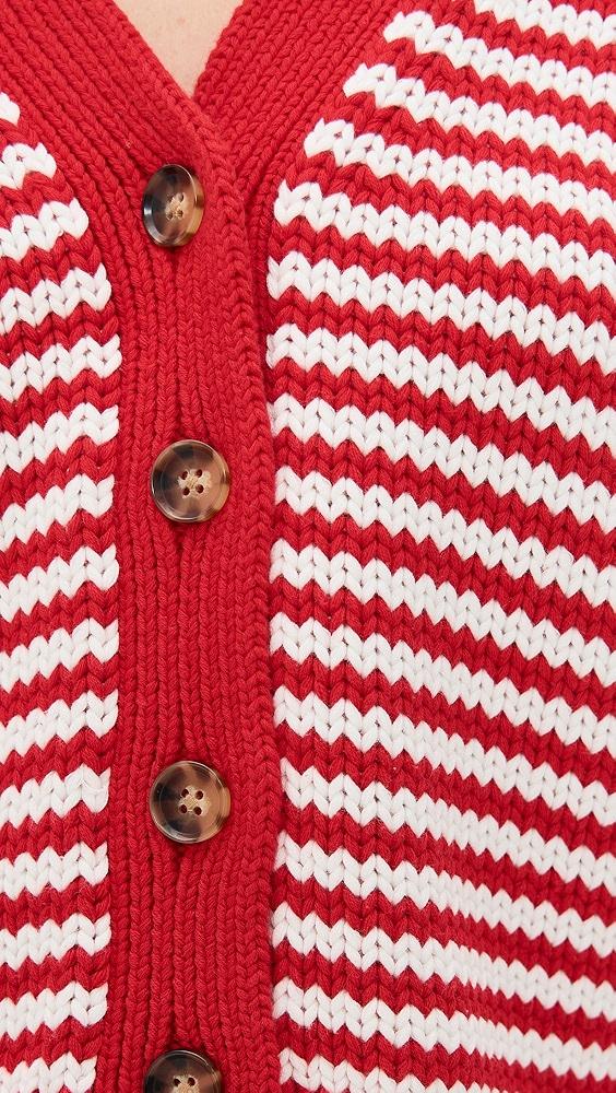 La Ligne Fine Stripe Mini Marina Cardigan | Shopbop Product Image