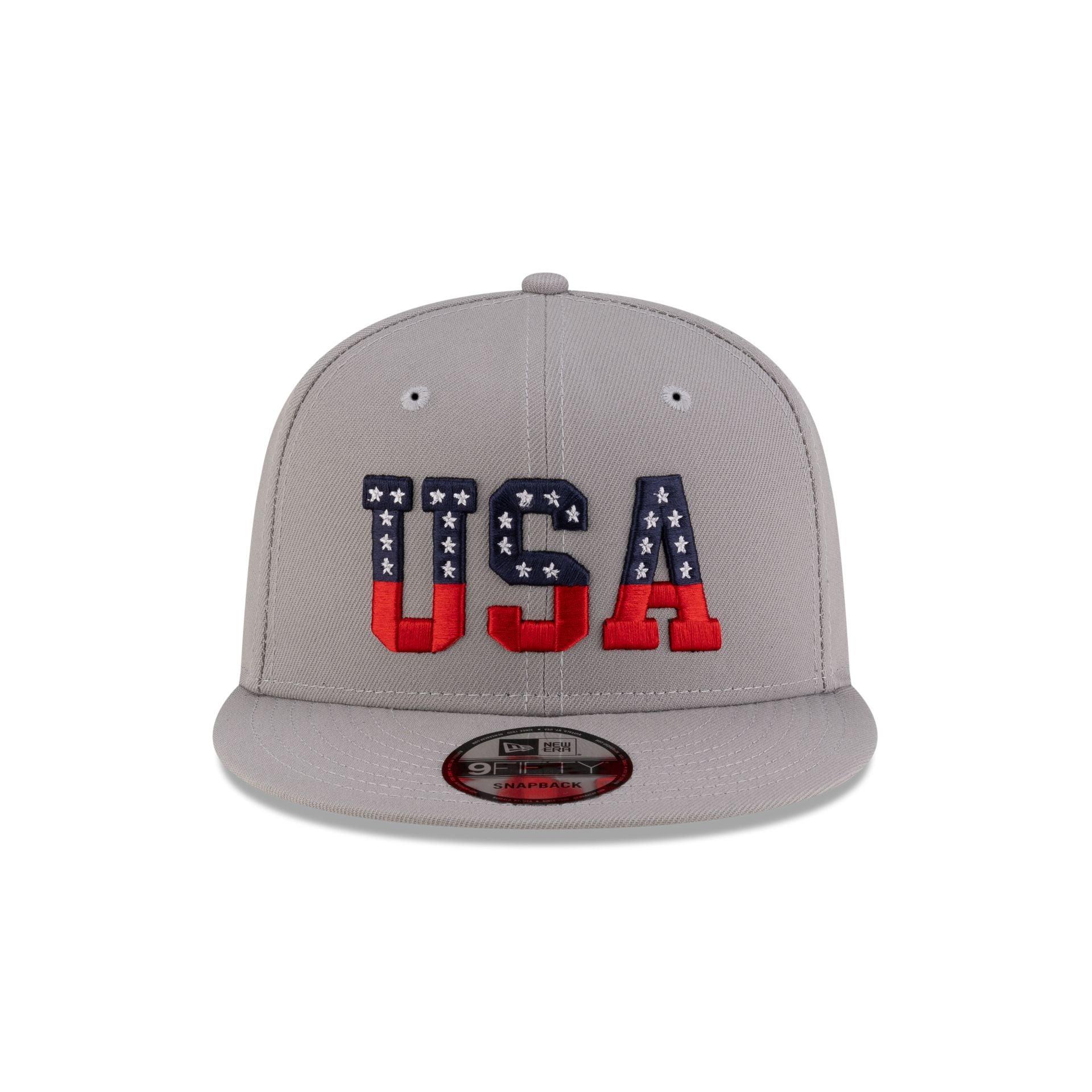 New Era Cap USA Stars Gray 9FIFTY Snapback Hat Male Product Image