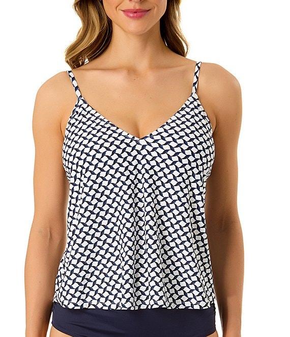 Anne Cole Live In Color Convertible High Waisted Shirred Swim Bottom Product Image