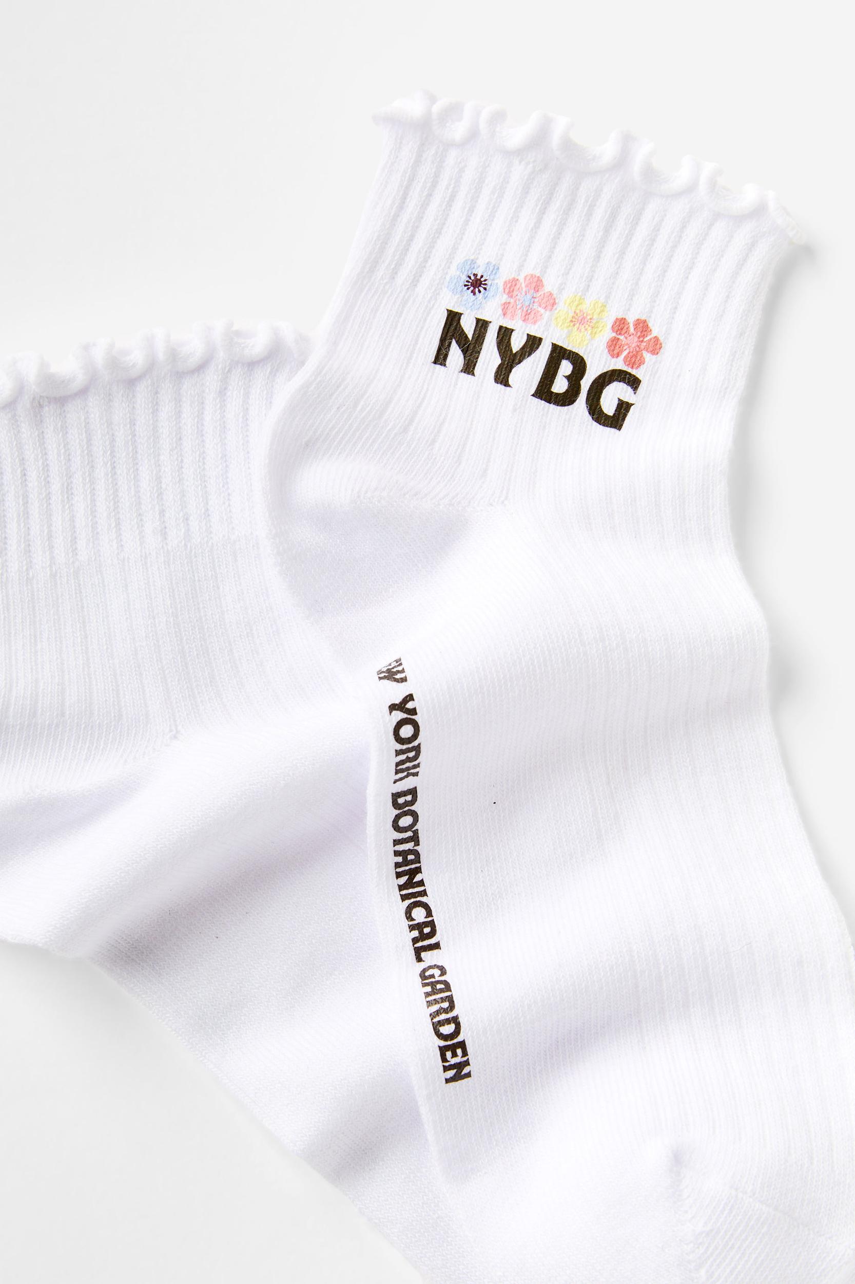 New York Botanical Garden Frill Ankle Sock Product Image