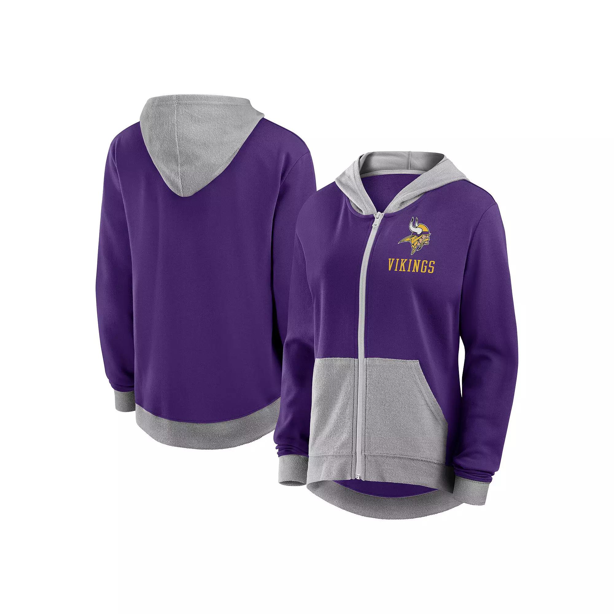 Women's Purple Baltimore Ravens Hit It French Terry Full-Zip Hoodie,  Product Image