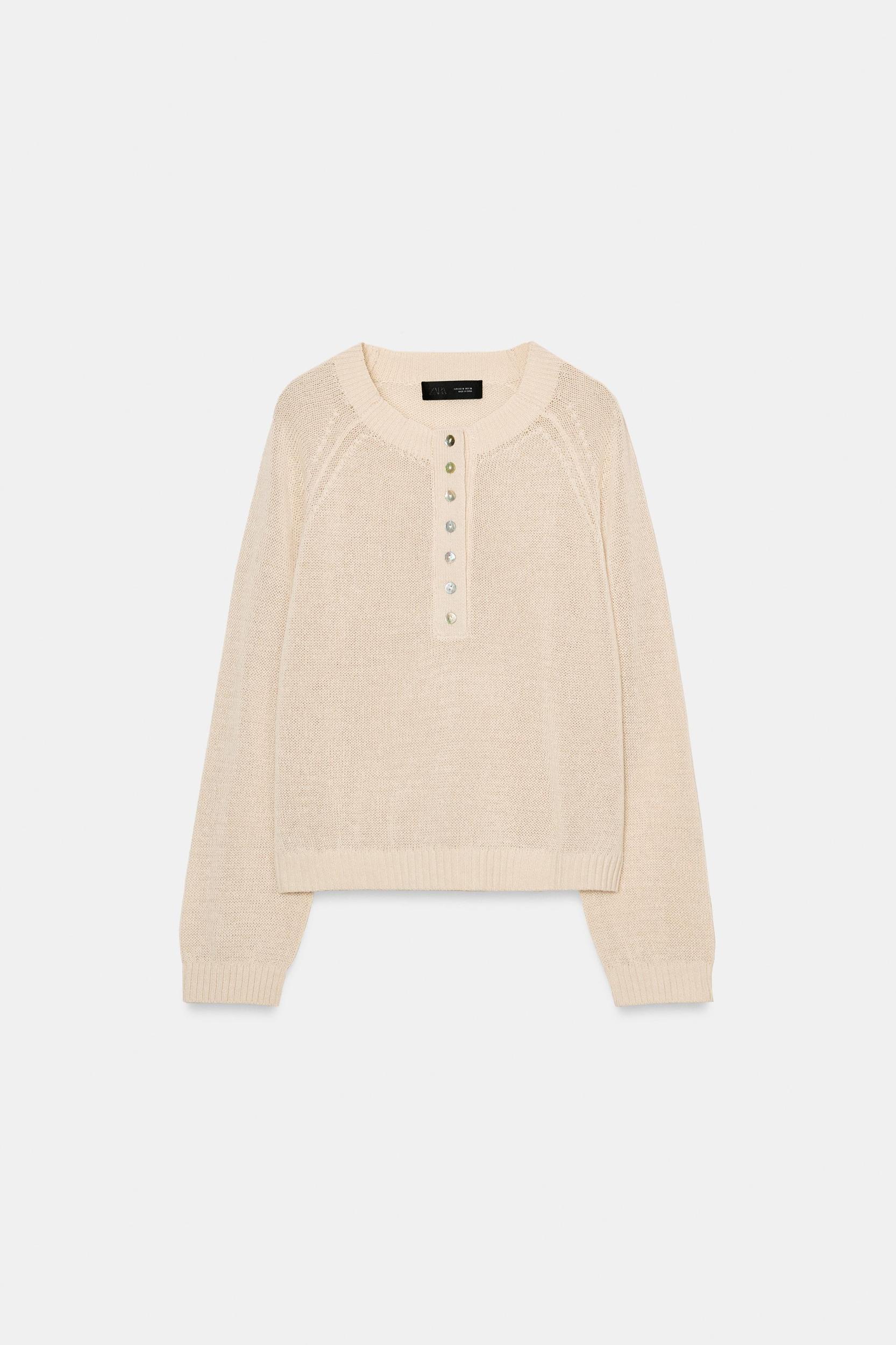 BUTTON KNIT JUMPER Product Image