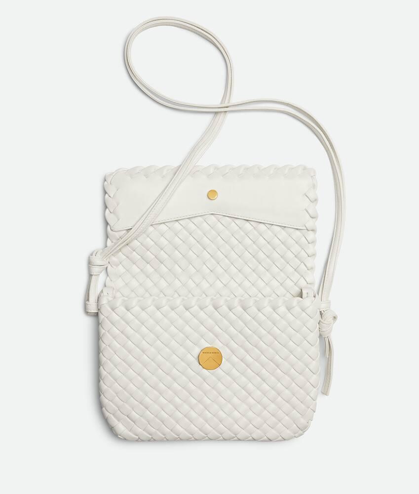 Women's Cobble Messenger in White Product Image