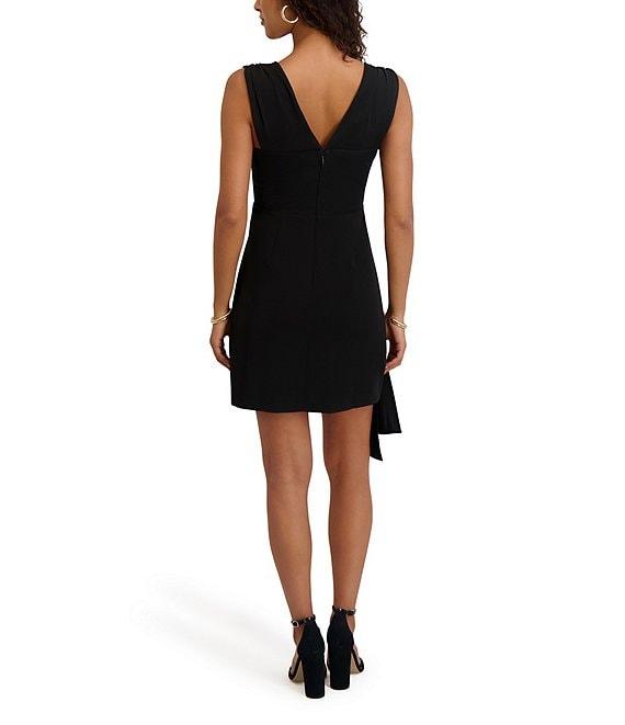 SIENA Sweetheart Wide Strap Mini Dress With Side Draping Product Image