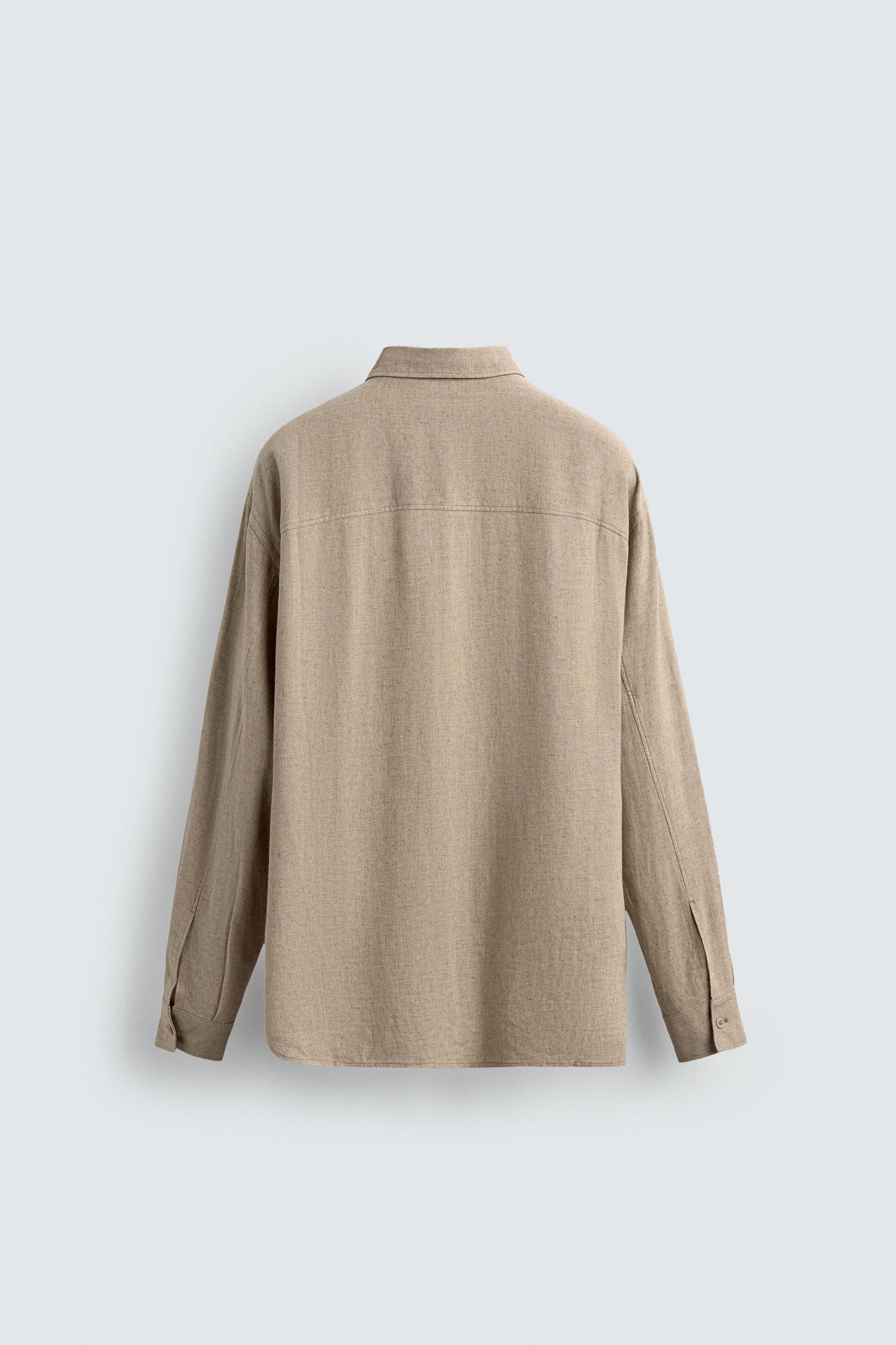 LINEN - VISCOSE TIE SHIRT Product Image