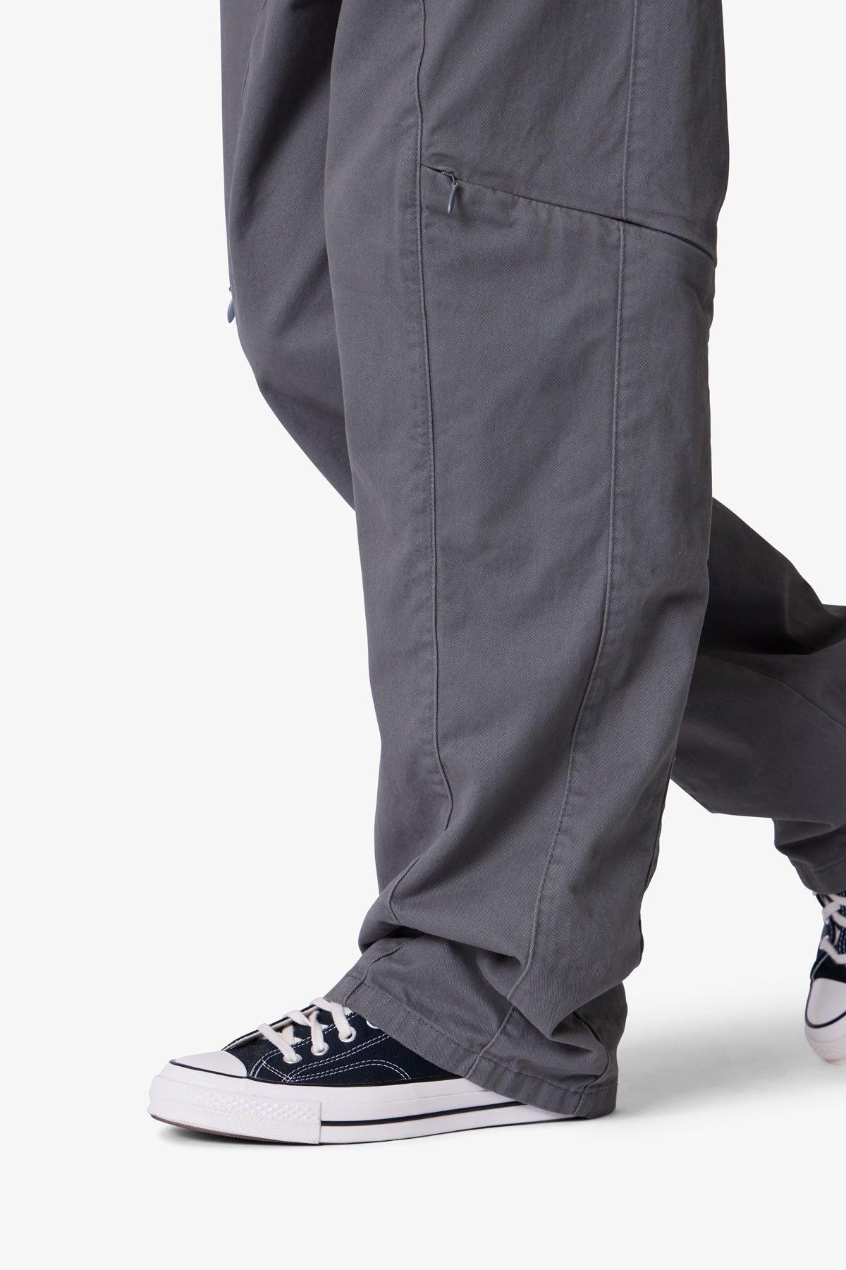 Secret Zipper Cargo Pants - Grey Product Image