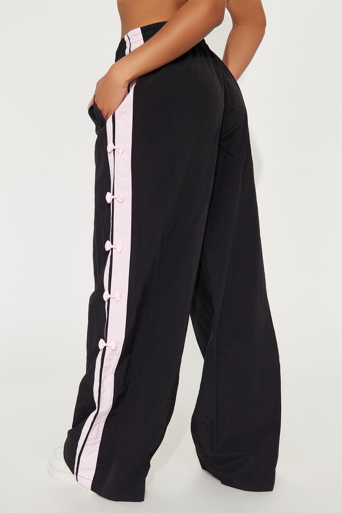 If You Behave Windbreaker Track Pant - Black Product Image
