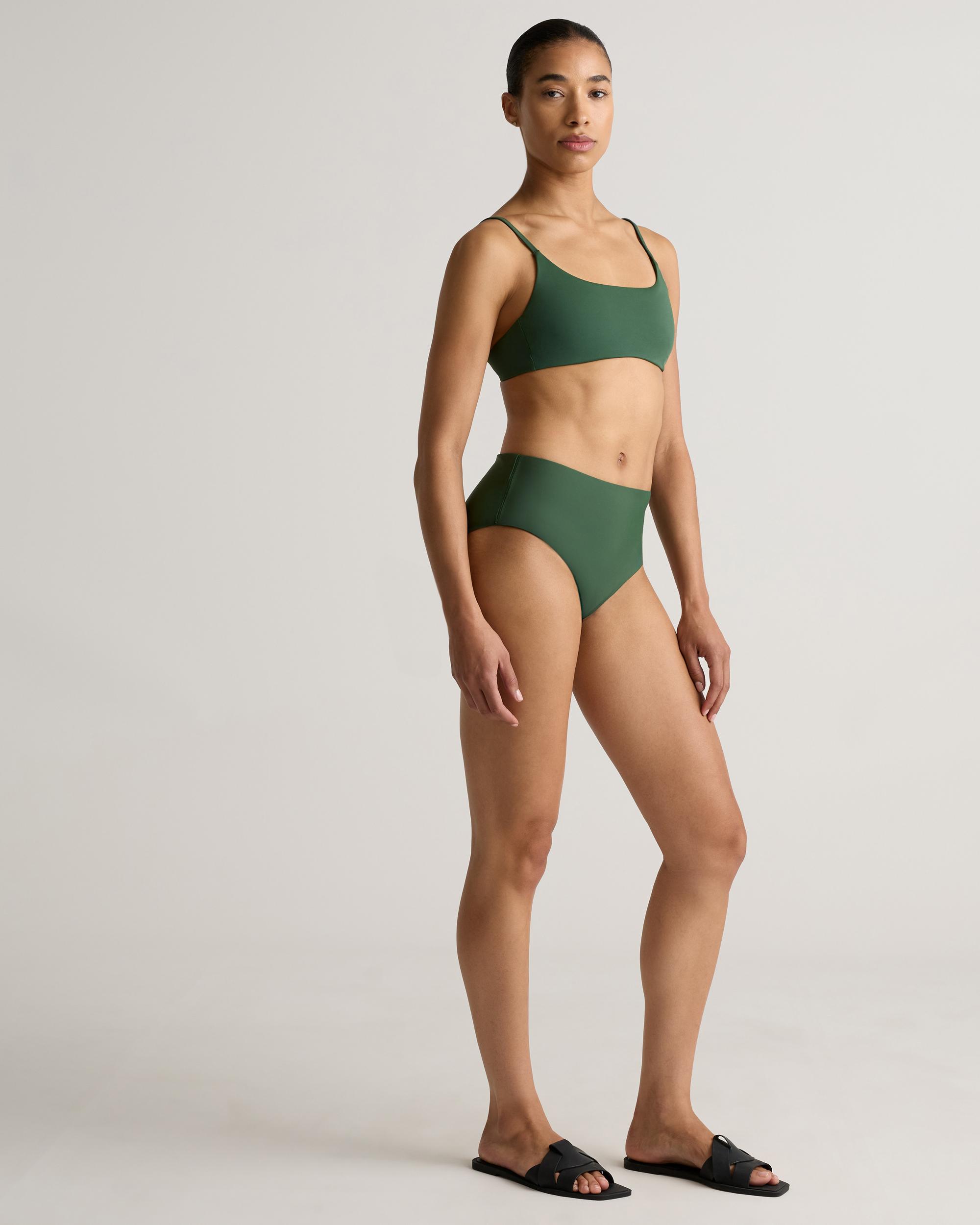 Quince | Women's Italian Scoop Neck Bikini Top 78% Recycled Polyamide, 22% Spandex Product Image