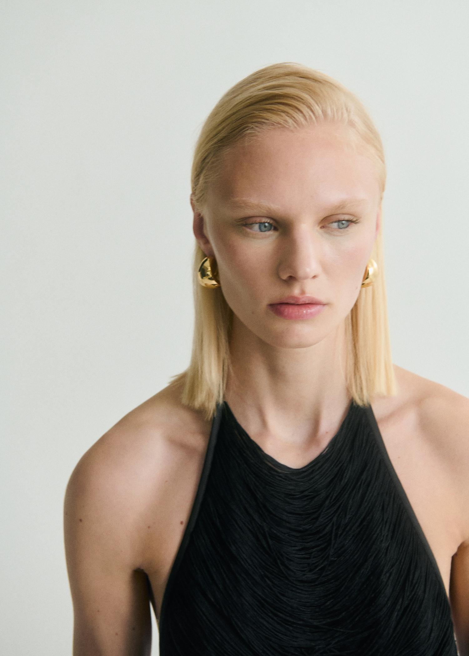 Halter neck jumpsuit - Women | MANGO USA Product Image