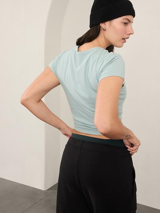 Signature Rib Crop Tee Product Image