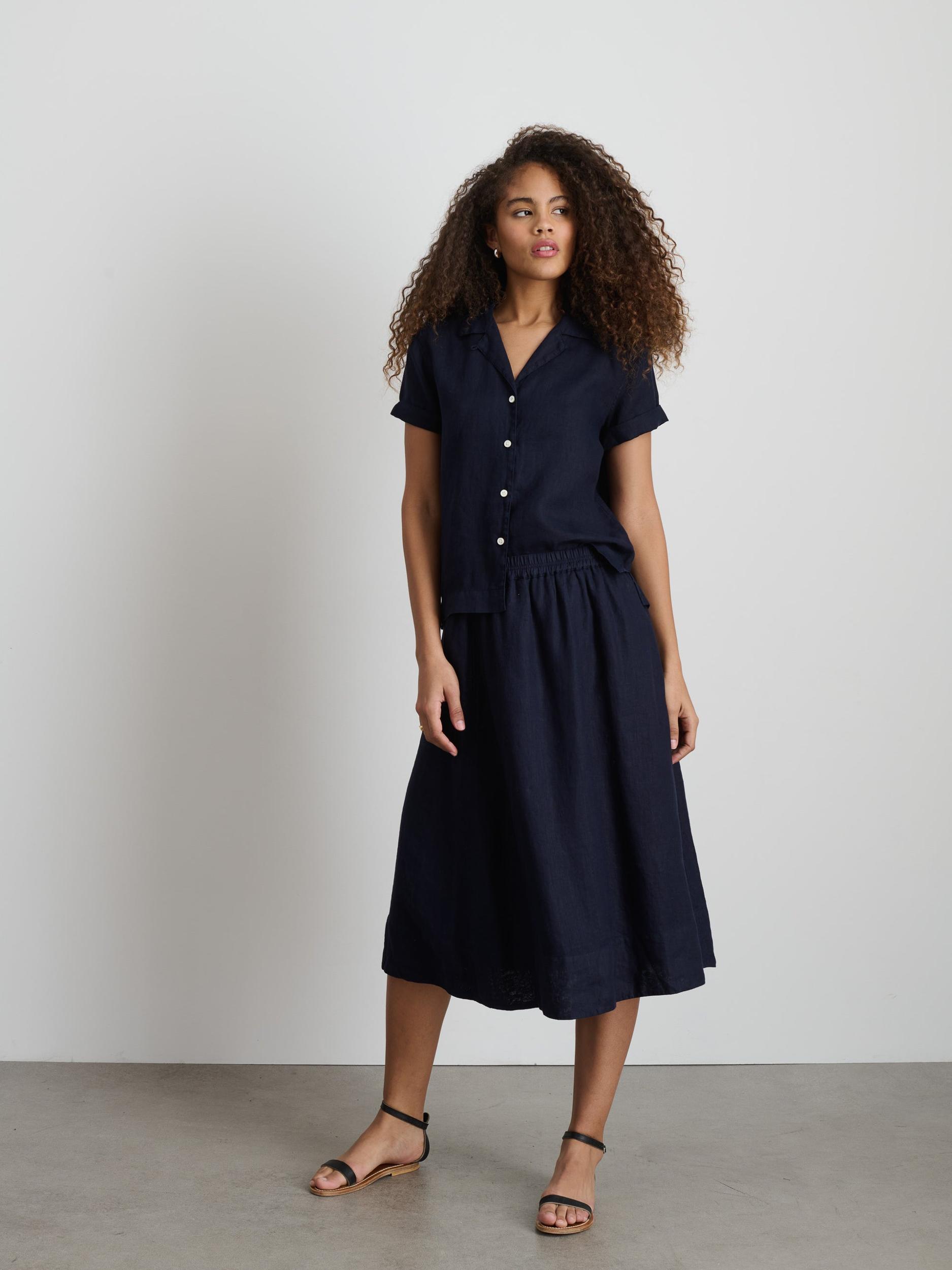 Maddie Skirt in Linen Product Image