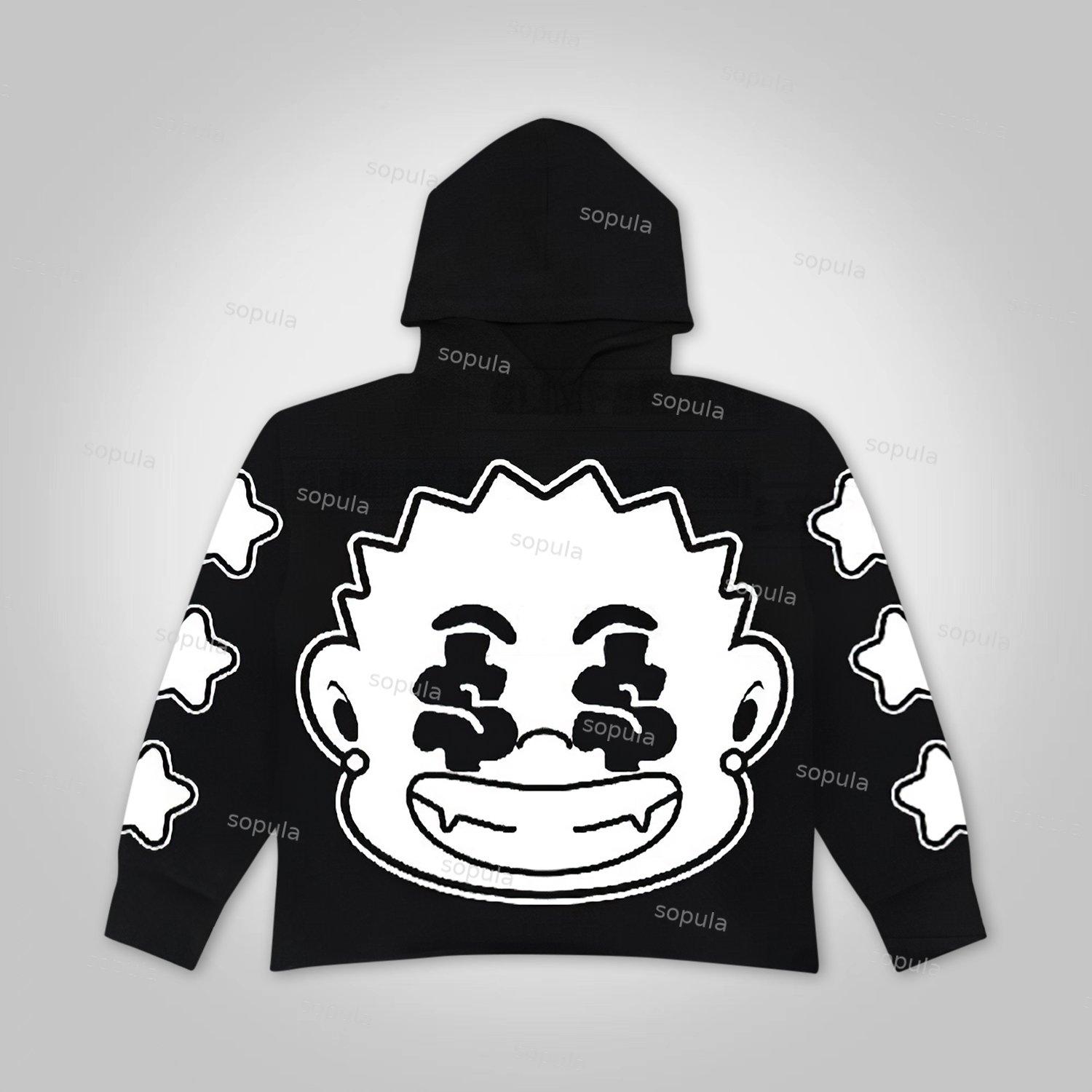 Sopula Vintage Money Is The Motive Graphics Pocket Hoodie Product Image