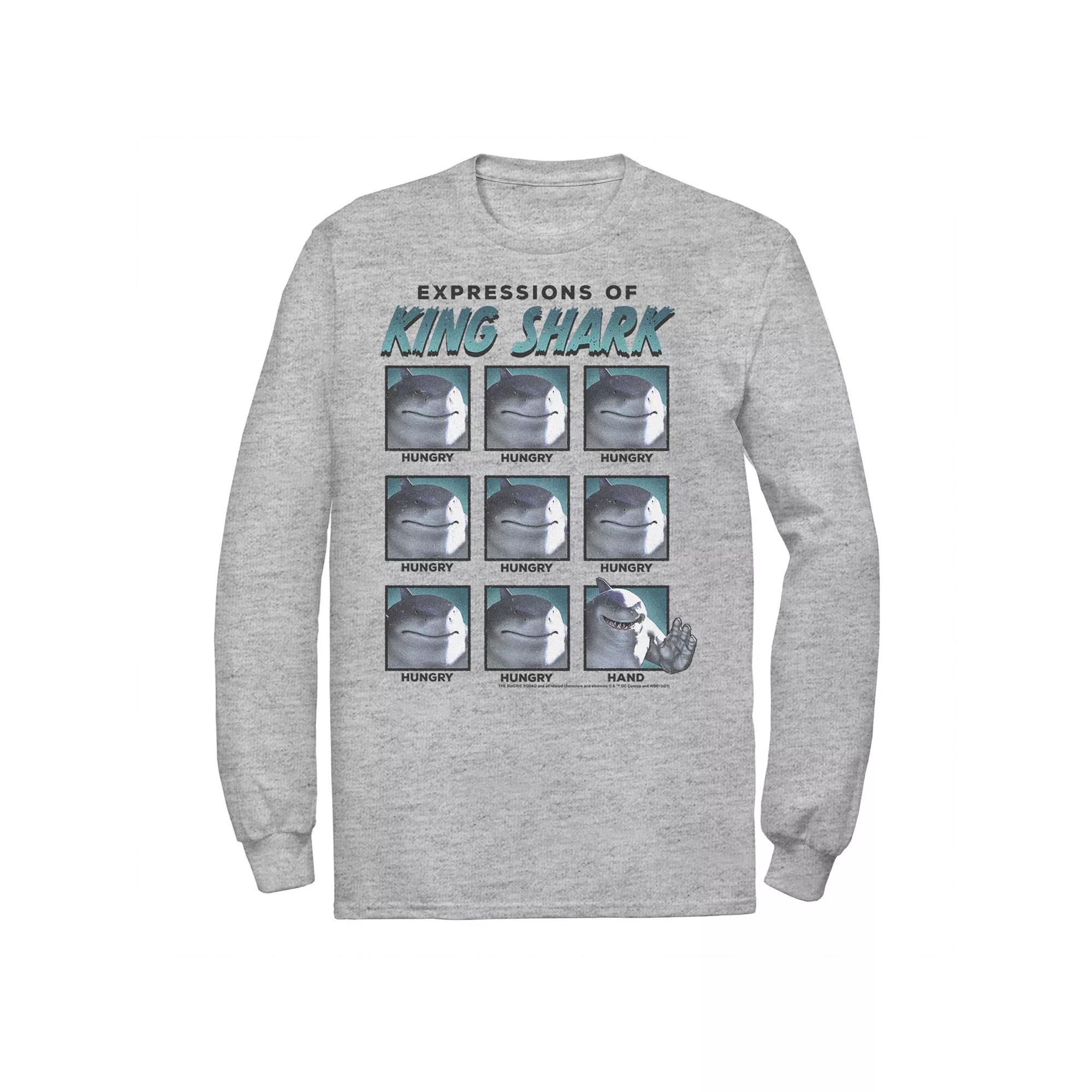 Men's The Suicide Squad Expressions Of King Shark Tee, Boy's,  Product Image