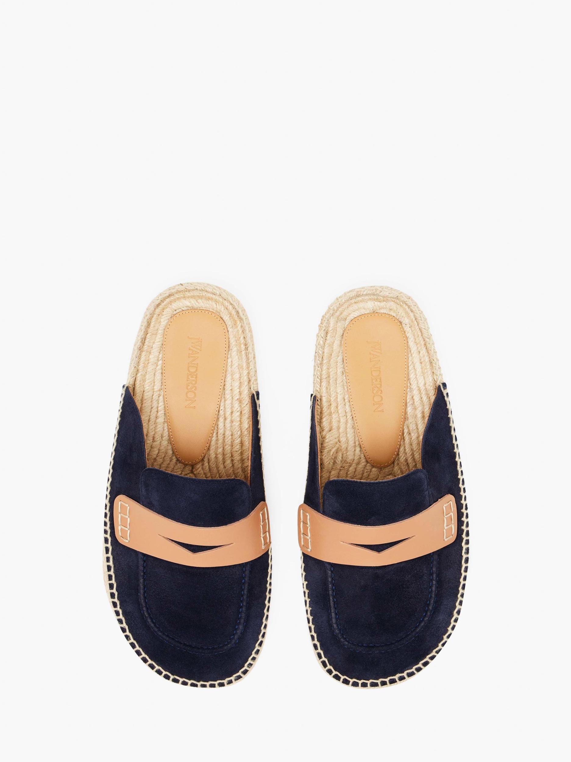 SUEDE ESPADRILLE LOAFER MULES Product Image