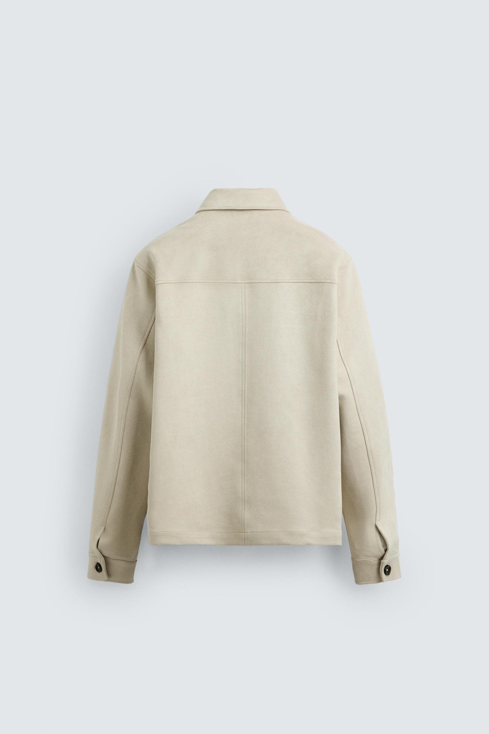 FAUX SUEDE OVERSHIRT Product Image
