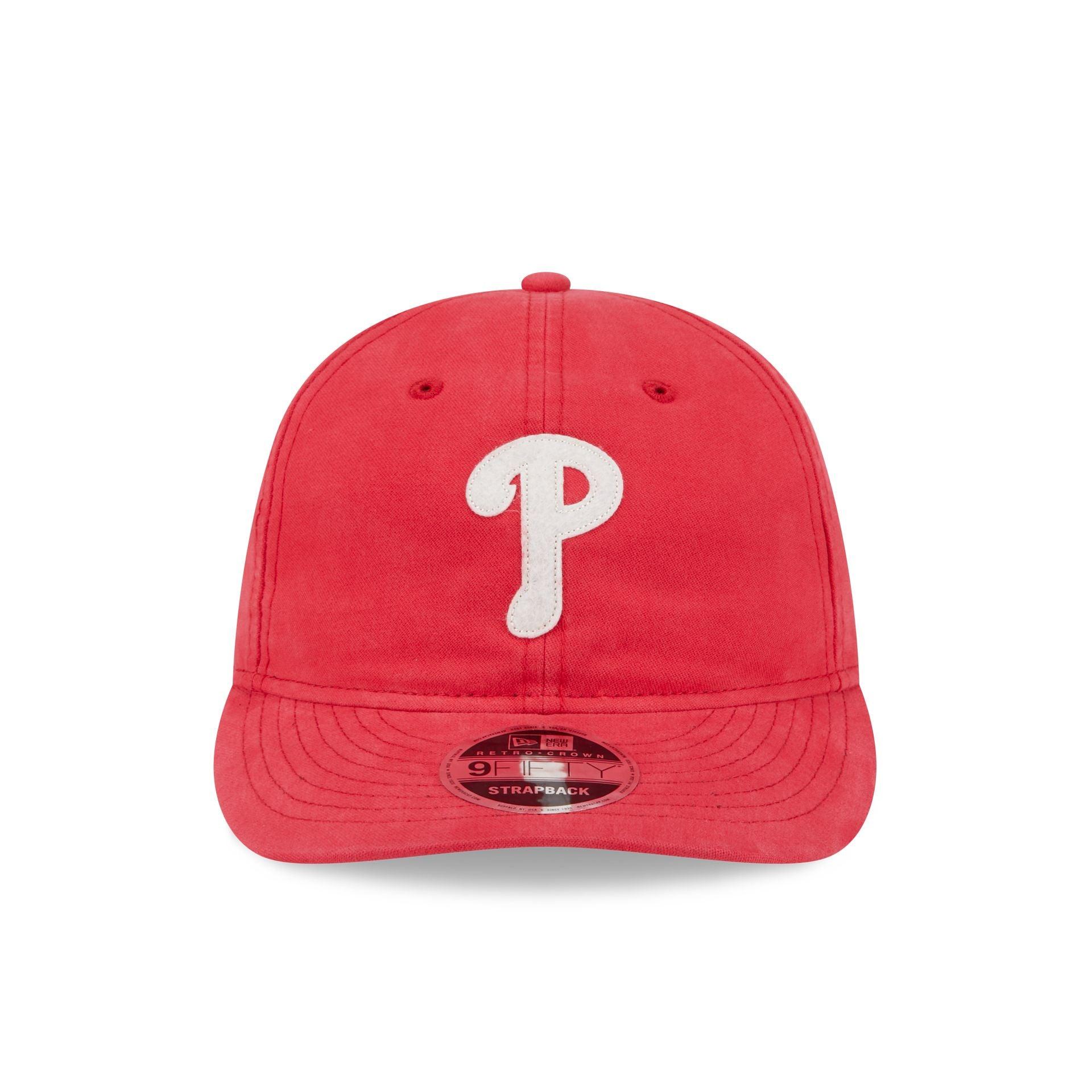 Philadelphia Phillies Canvas Felt Retro Crown 9FIFTY Strapback Hat Male Product Image