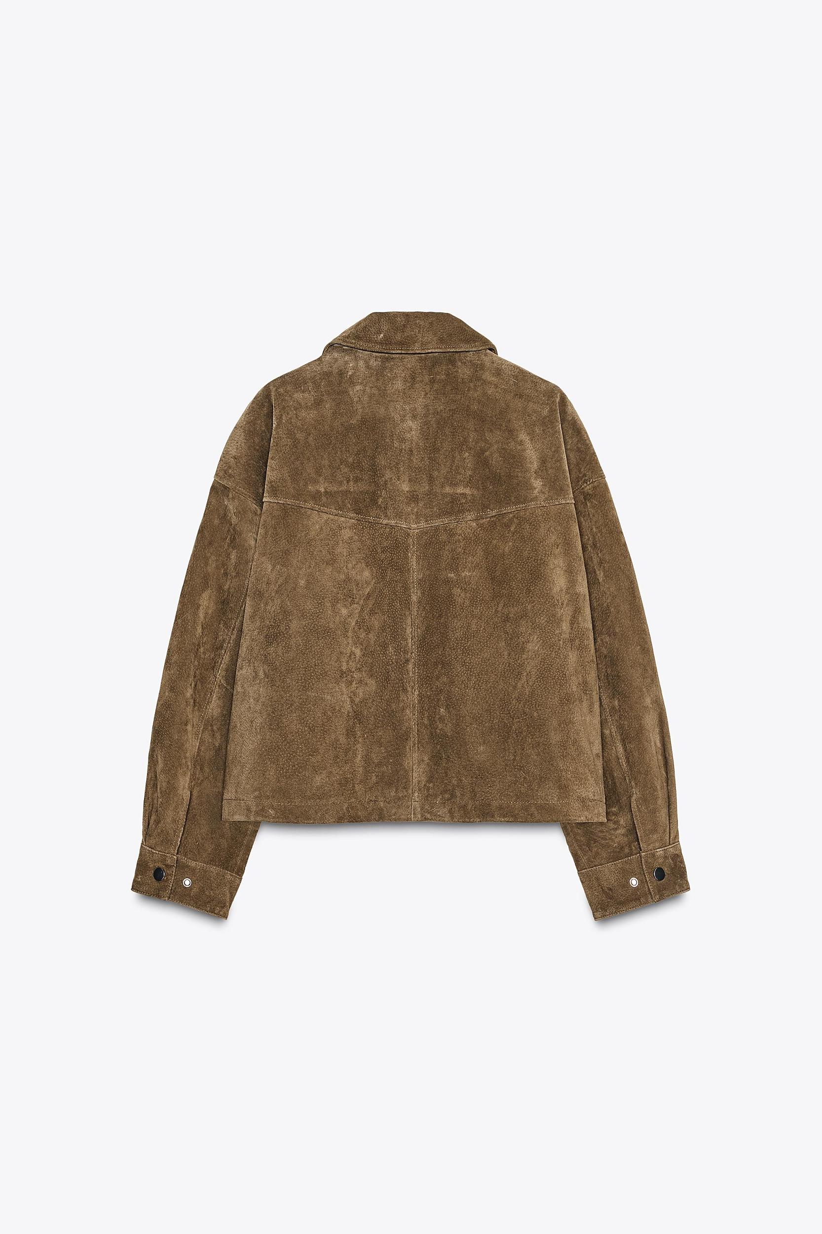 100% LEATHER BOMBER JACKET Product Image