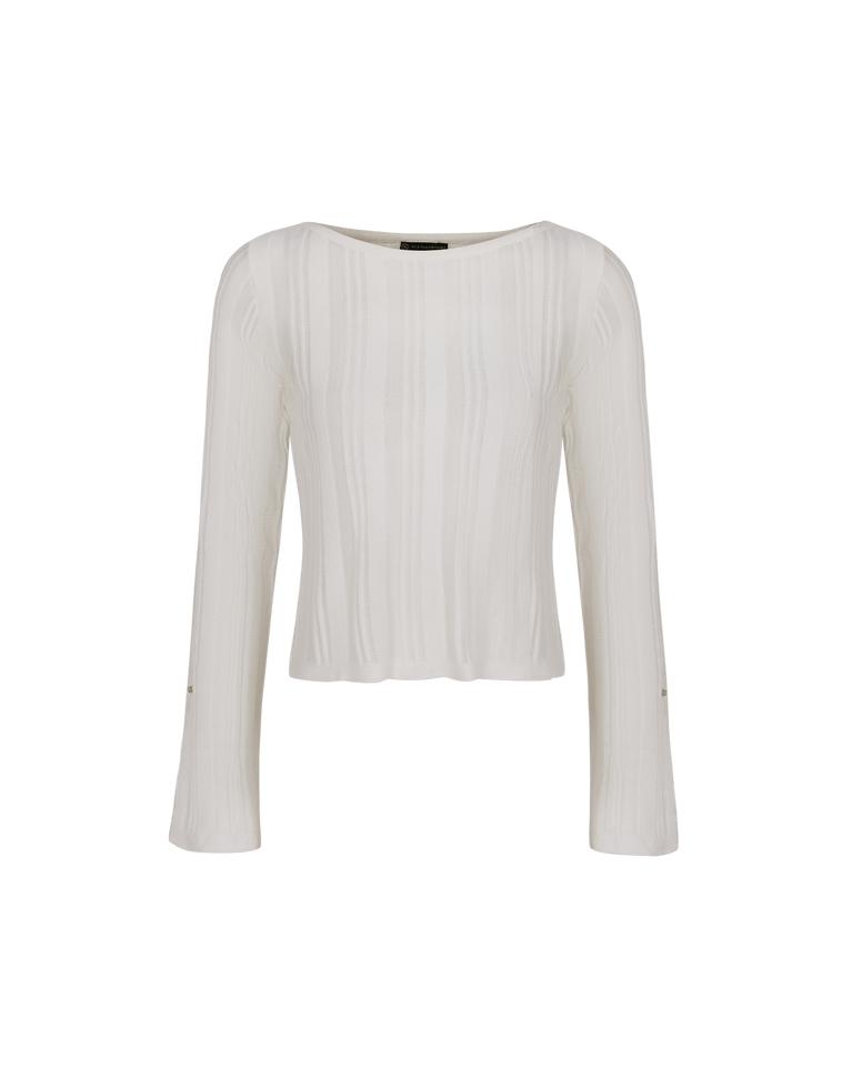 Knit Malene Blouse - Off White Product Image