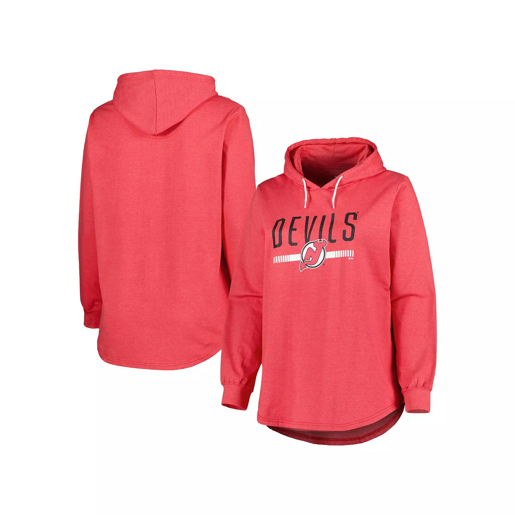 Women's Heather Red New Jersey Devils Plus  Product Image
