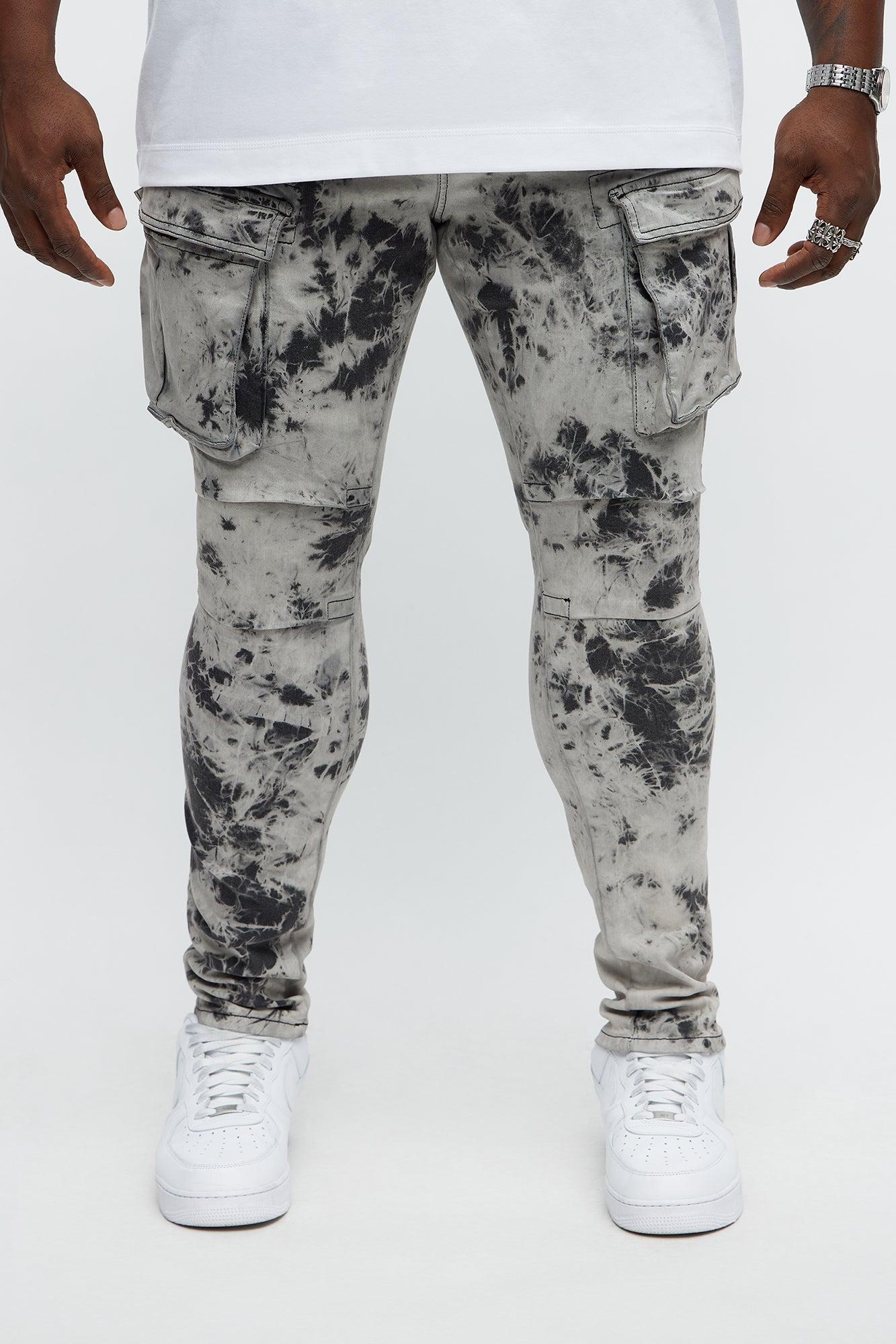 On That Smokey Skinny Cargo Jeans - Grey/Smoke Product Image